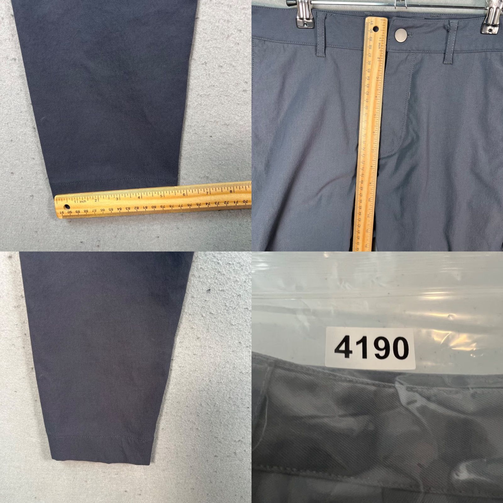 OUTLIER Pants Mens Size 32 Navy Blue Strongtwill Two-Way Stretch DWR Chino 5-Pocket Style Tapered Casual Seasonal Summer Fall Spring Mens
