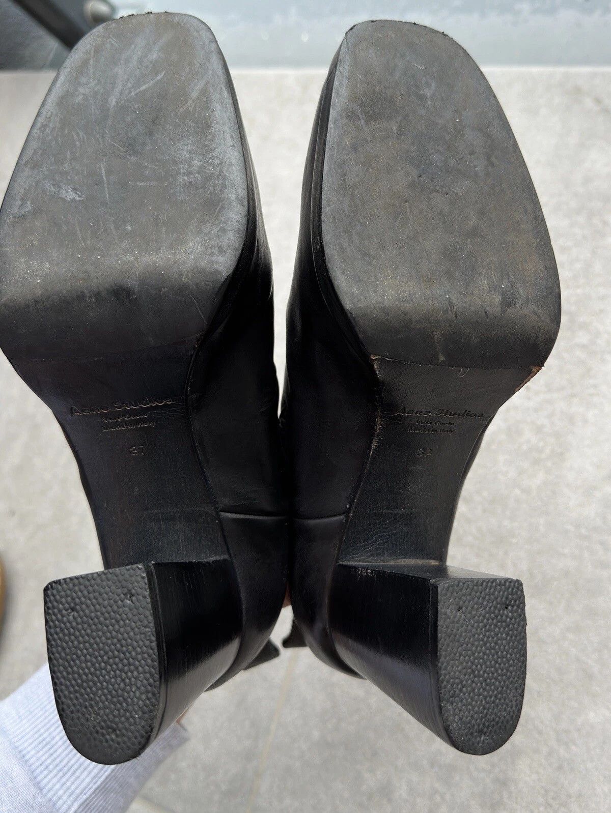 Acne Studios Acne Studios Leather Pump Heel Shoes Platform Boots Womens Size US 7 / IT 37 - 13 Thumbnail