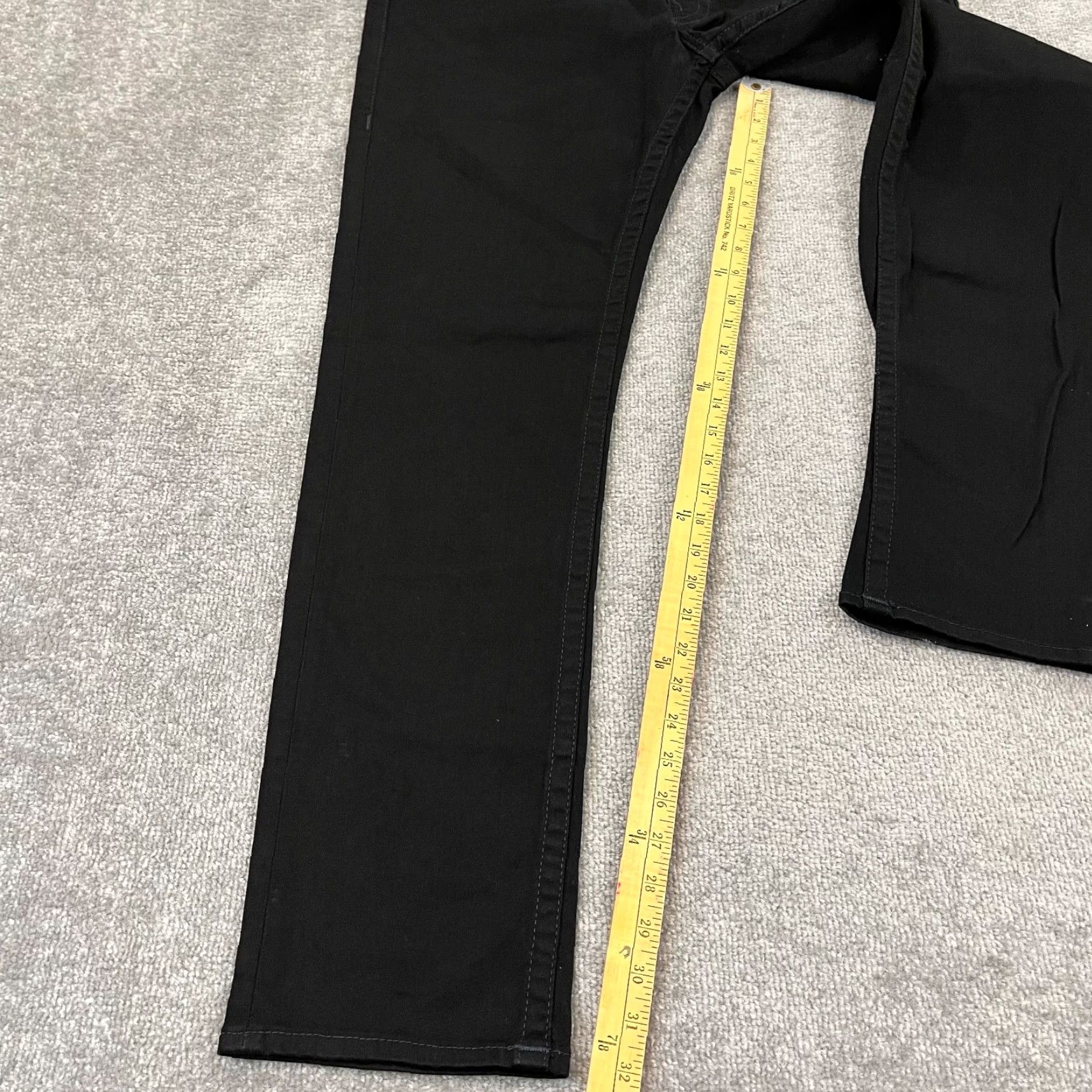 True Religion TRUE RELIGION Jeans Mens 36x32 Black Rocco Relaxed 5-Pocket Skinny Denim Pants Size US 36 / EU 52 - 6 Thumbnail