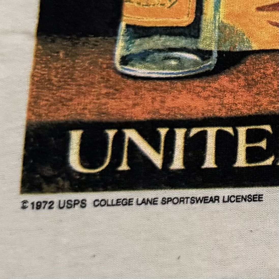 Vintage Vintage 90s USPS Pharmacy Stamp Art Tee XL Size US XL / EU 56 / 4 - 4 Thumbnail