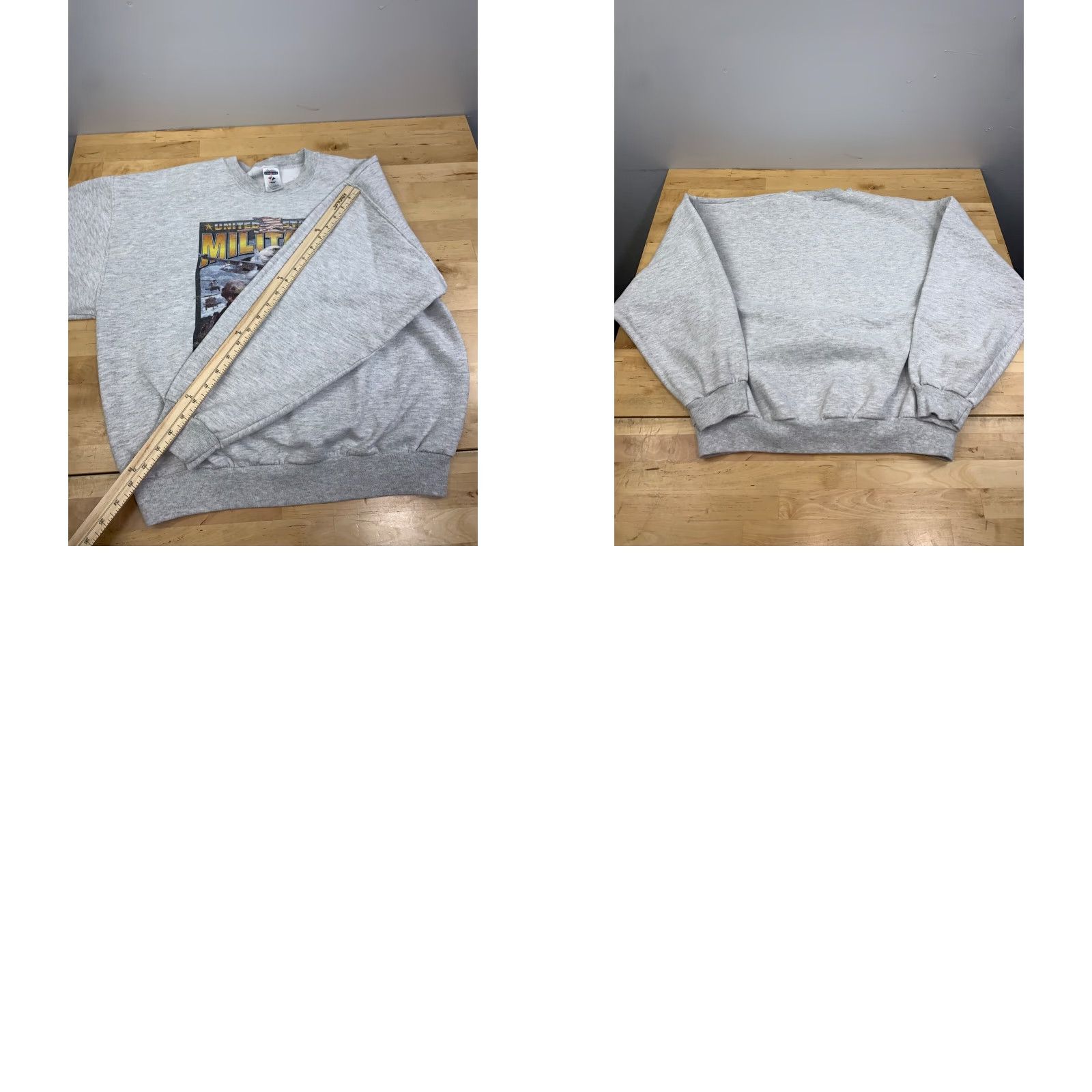 Jerzees Vtg United States Military Support Our Troops Sweatshirt Mens L Gray JERZEES Crew Neck Long Sleeve Graphic Print Pullover All Seasons Sweatshirt Size US L / EU 52-54 / 3 - 8 Thumbnail