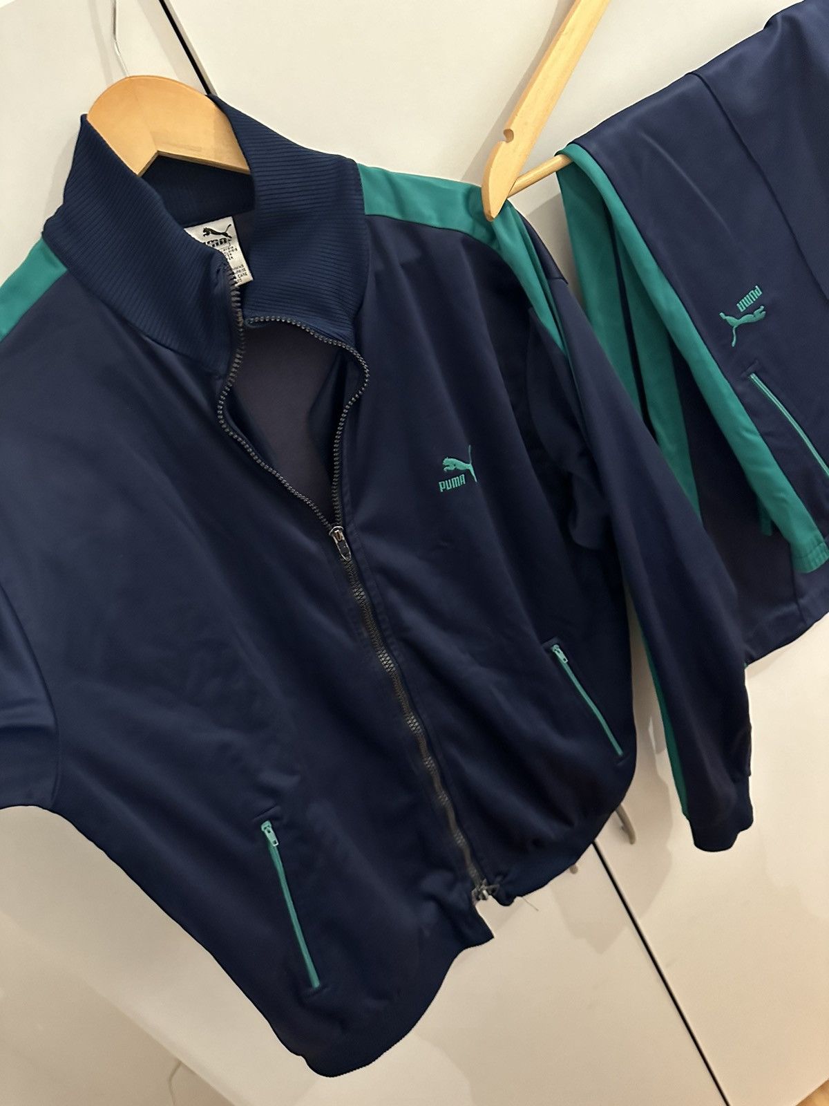 Puma Puma Trainingsanzug Size M Retro Vintage Tracksuit Puma Size 42S - 4 Thumbnail