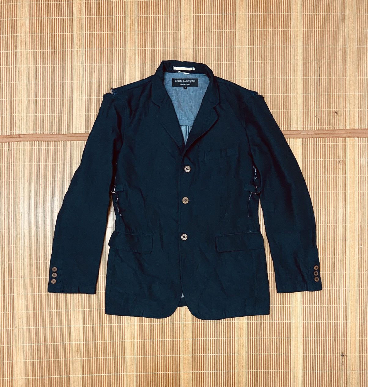 Comme des Garcons Homme Plus COMME DES GARCONS DISTRESSED BLAZER Size 36R - 7 Thumbnail
