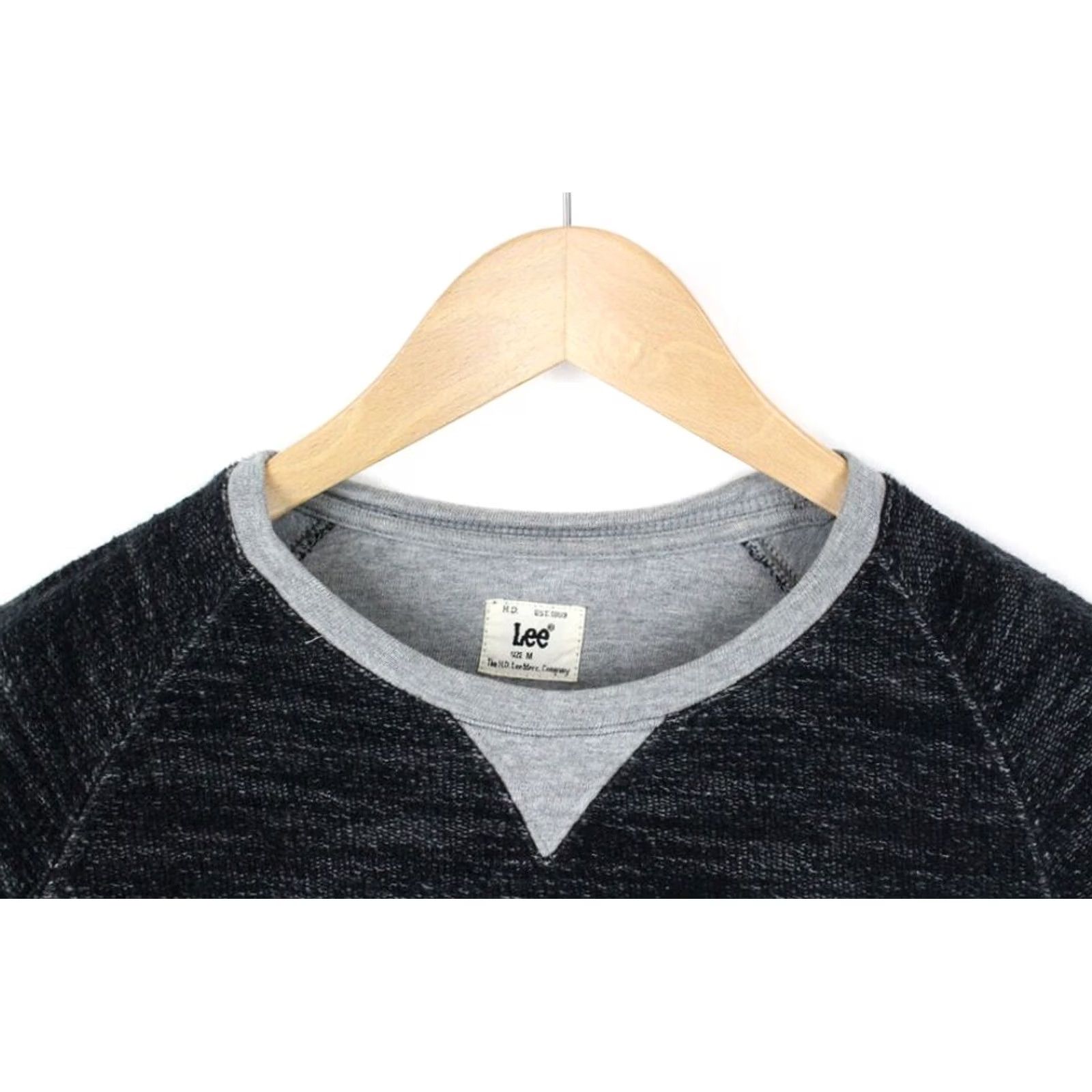 Lee LEE Sweatshirt Mens M Pullover Crew Neck Long Sleeve Patterned Melange Grey Size US M / EU 48-50 / 2 - 4 Thumbnail