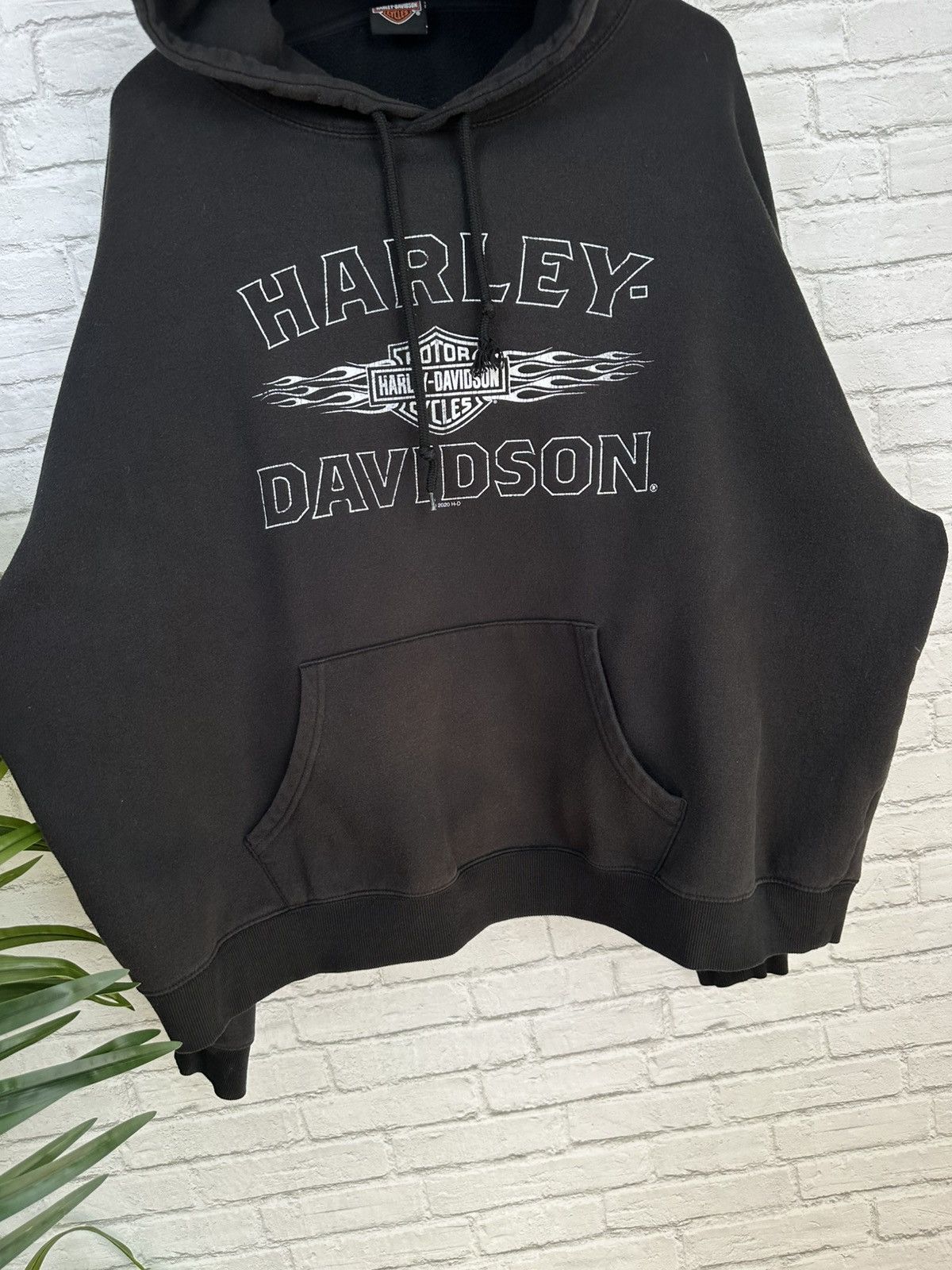 Harley Davidson (3XL) SICK FLAMES FADED Black Harley Davidson Hoodie Size US XXL / EU 58 / 5 - 5 Thumbnail