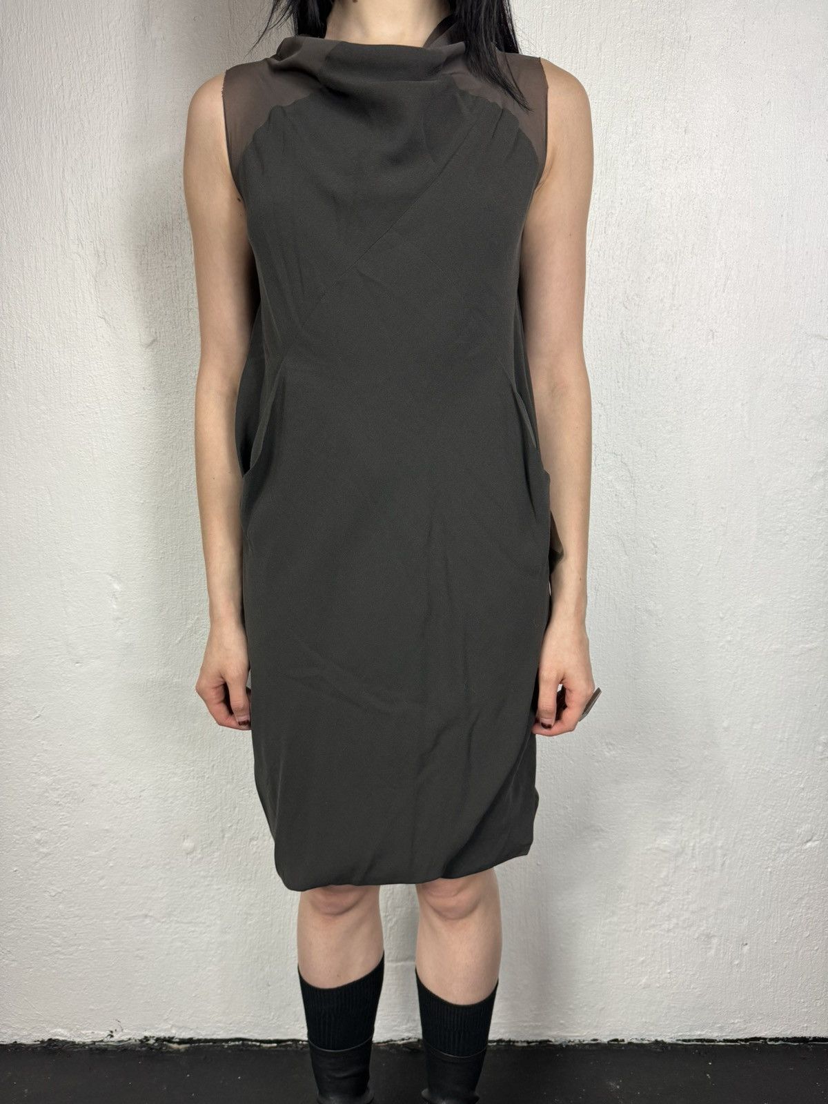 Rick Owens Rick Owen’s 08 Creatch Cape dress Size S / US 4 / IT 40 - 7 Thumbnail