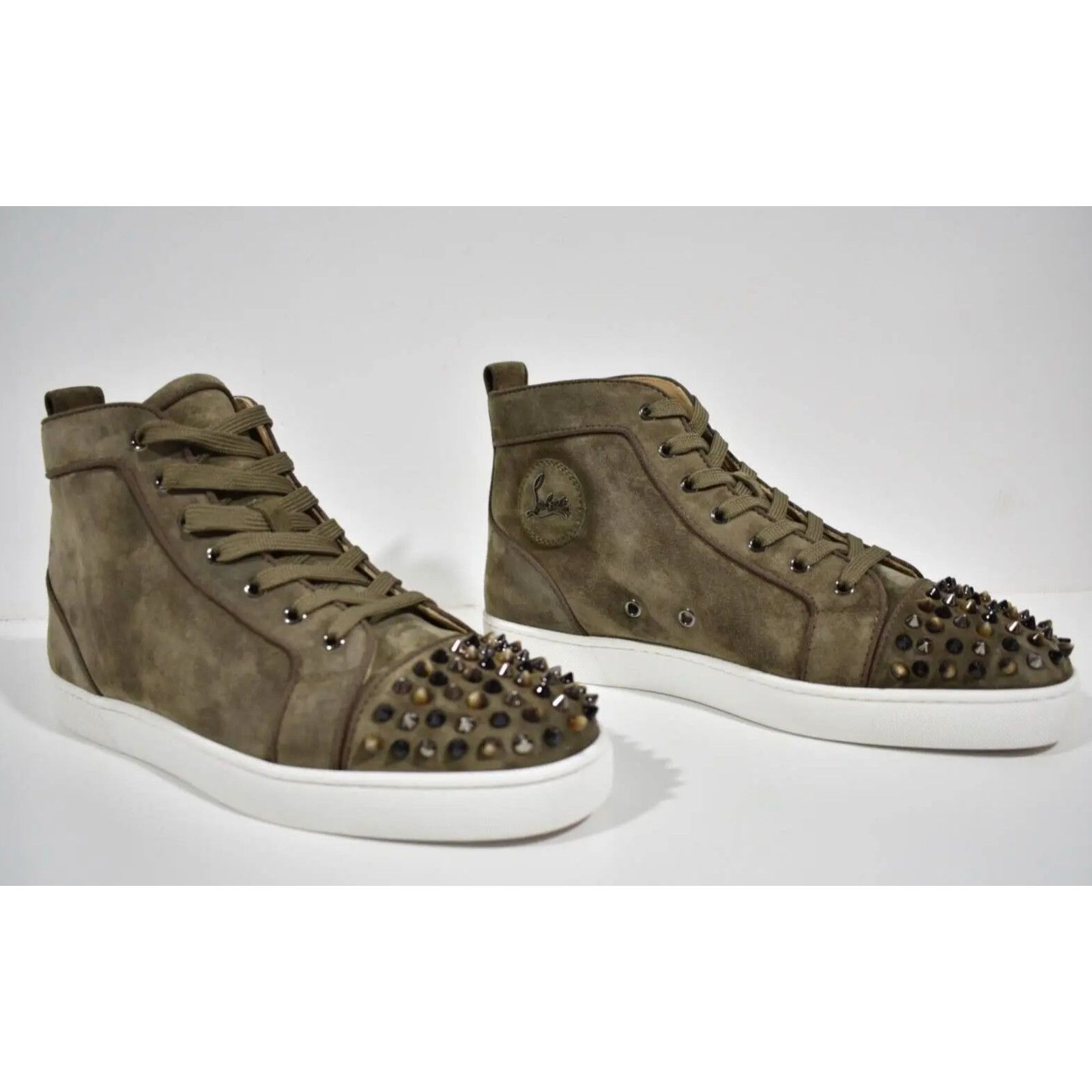 Christian Louboutin Christian Louboutin Lou Spikes Orlato Silex High Top Sneaker Size US 10.5 / EU 43-44 - 4 Thumbnail