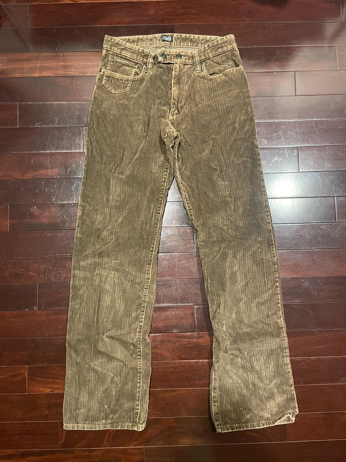 Dolce & Gabbana × Vintage Dolce & Gabbana Brown Corduroy Pants Size US 30 / EU 46 - 1 Thumbnail