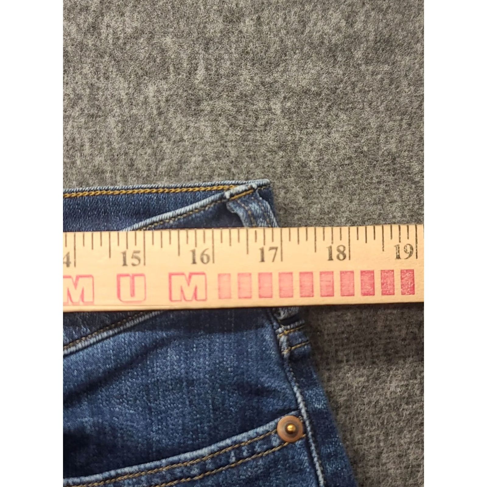 CO Duluth Trading Co Jeans Womens 12x33 DuluthFlex Tapered Leg Workwear Gorpcore Denim Size 34" / US 12 / IT 48 - 3 Thumbnail