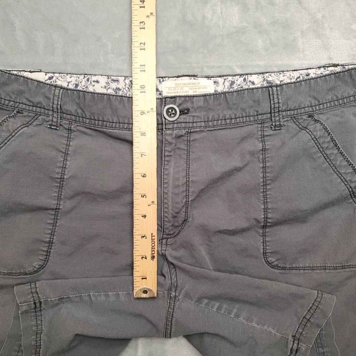 Eddie Bauer VINTAGE Eddie Bauer Shorts Women 16 Gray Cotton Blend RipstopHike Outdoors Utility Size 38" / US 16 / IT 52 - 6 Thumbnail