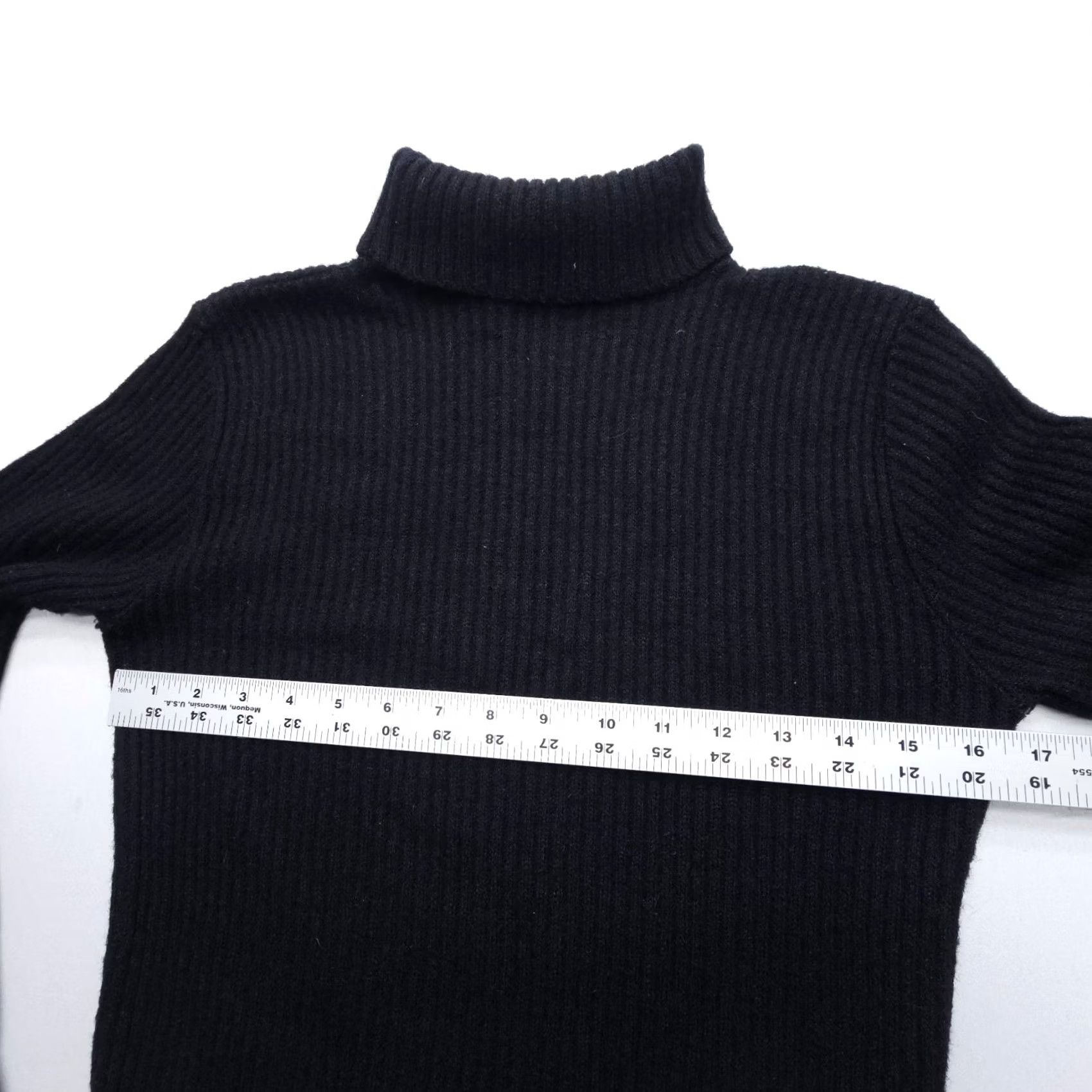 Vintage VINTAGE Joan Marie Cape Codder Sweater XS Turtleneck Wool Black Womens Pullover Knit Classic 50s Casual Womens Size XS / US 0-2 / IT 36-38 - 7 Thumbnail