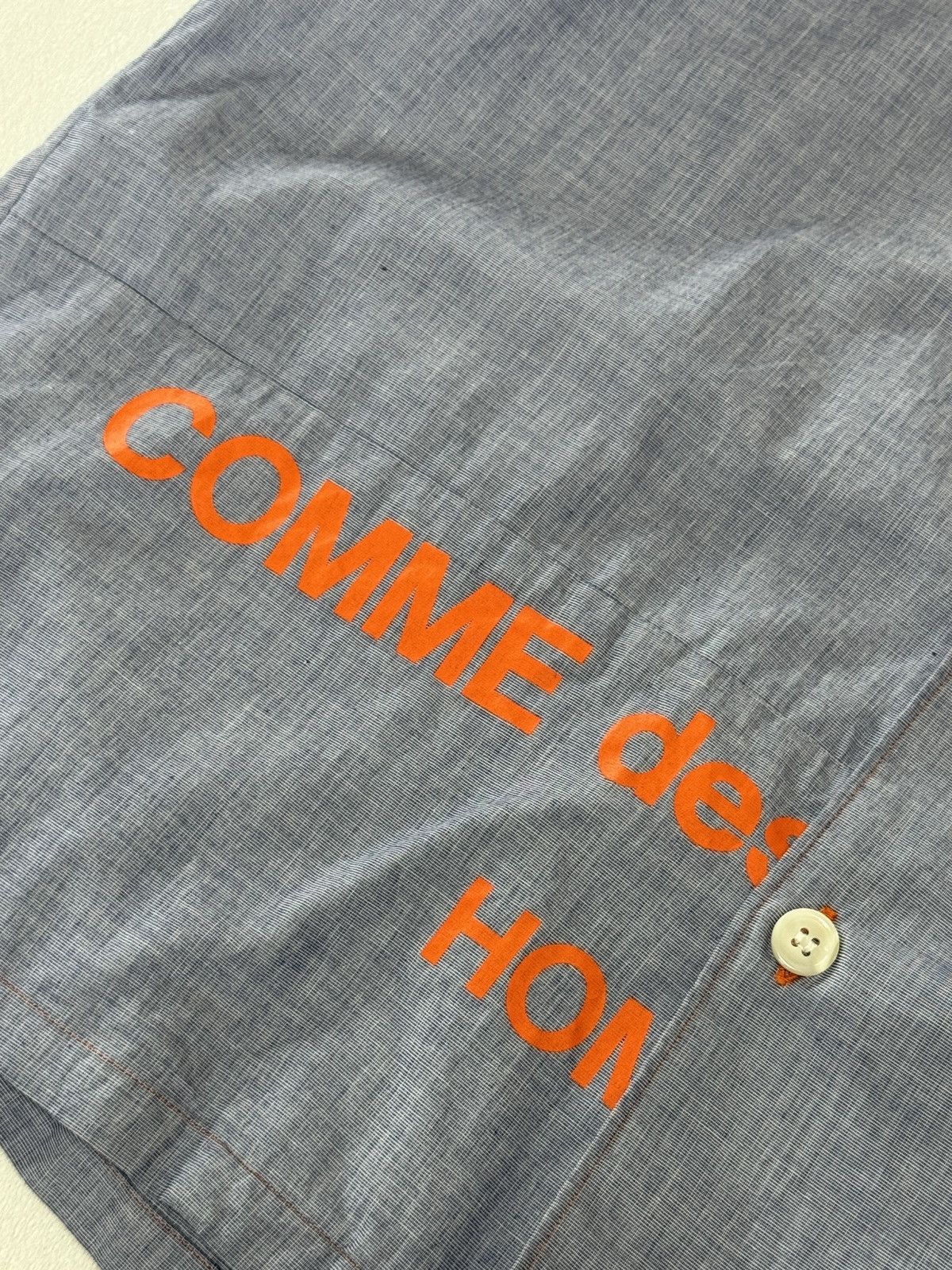 Comme des Garcons S/S 2002 COMME des GARCONS HOMME Split Logo Shirt Size US M / EU 48-50 / 2 - 3 Thumbnail