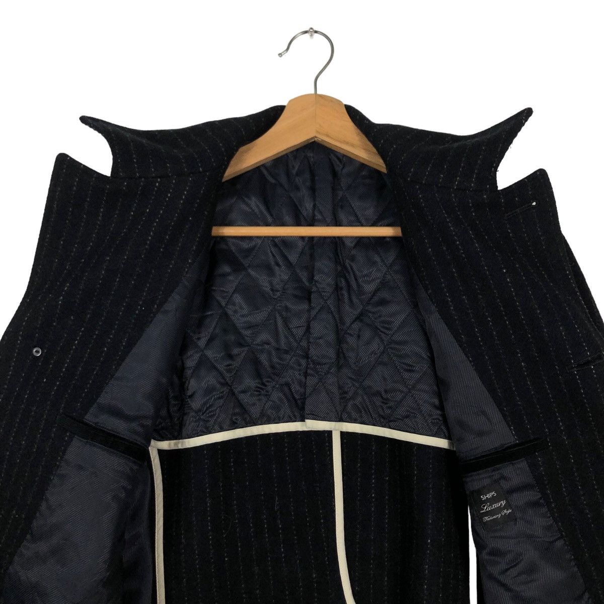 Japanese Brand 🔥90’s Double Breast Biker Jacket Ships Luxury Stripe Design Size US L / EU 52-54 / 3 - 10 Thumbnail