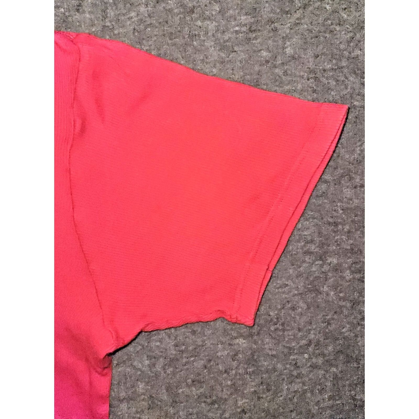 Vintage VINTAGE Polo Sport Shirt Women's XXL Red Short Sleeve Ribbed USA 90s Y2K Women's Top 2XL Red City Classic Designer USA Boys Girls Mens Womens Size XXL / US 16-18 / IT 52-54 - 6 Thumbnail