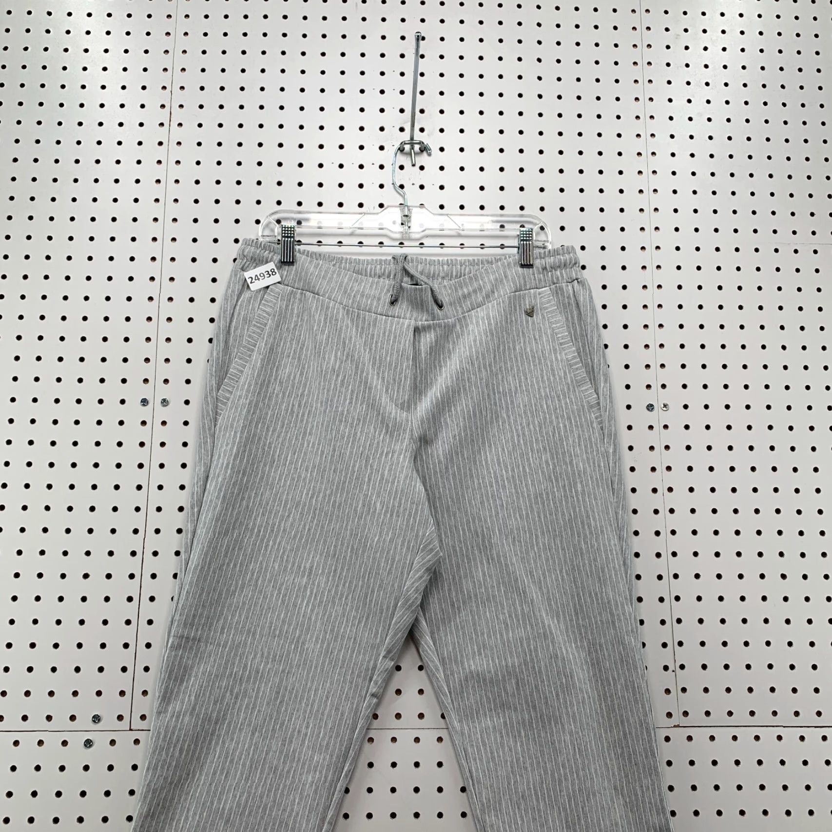 Vintage VINTAGE Kenny S. Gray Joggers Pants Adult Large 34x28.5 Fleece Pinstriped Gray White Athletic Approve Size US 33 - 5 Thumbnail