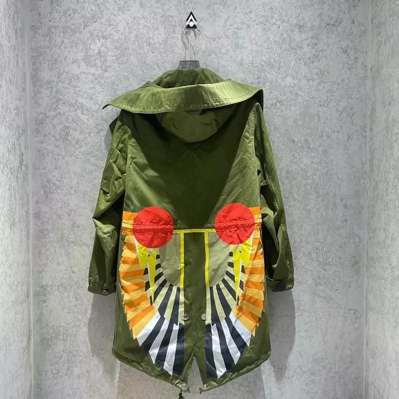 Givenchy Givenchy Size44 Wing Military Green Coat Size US M / EU 48-50 / 2 - 2 Thumbnail
