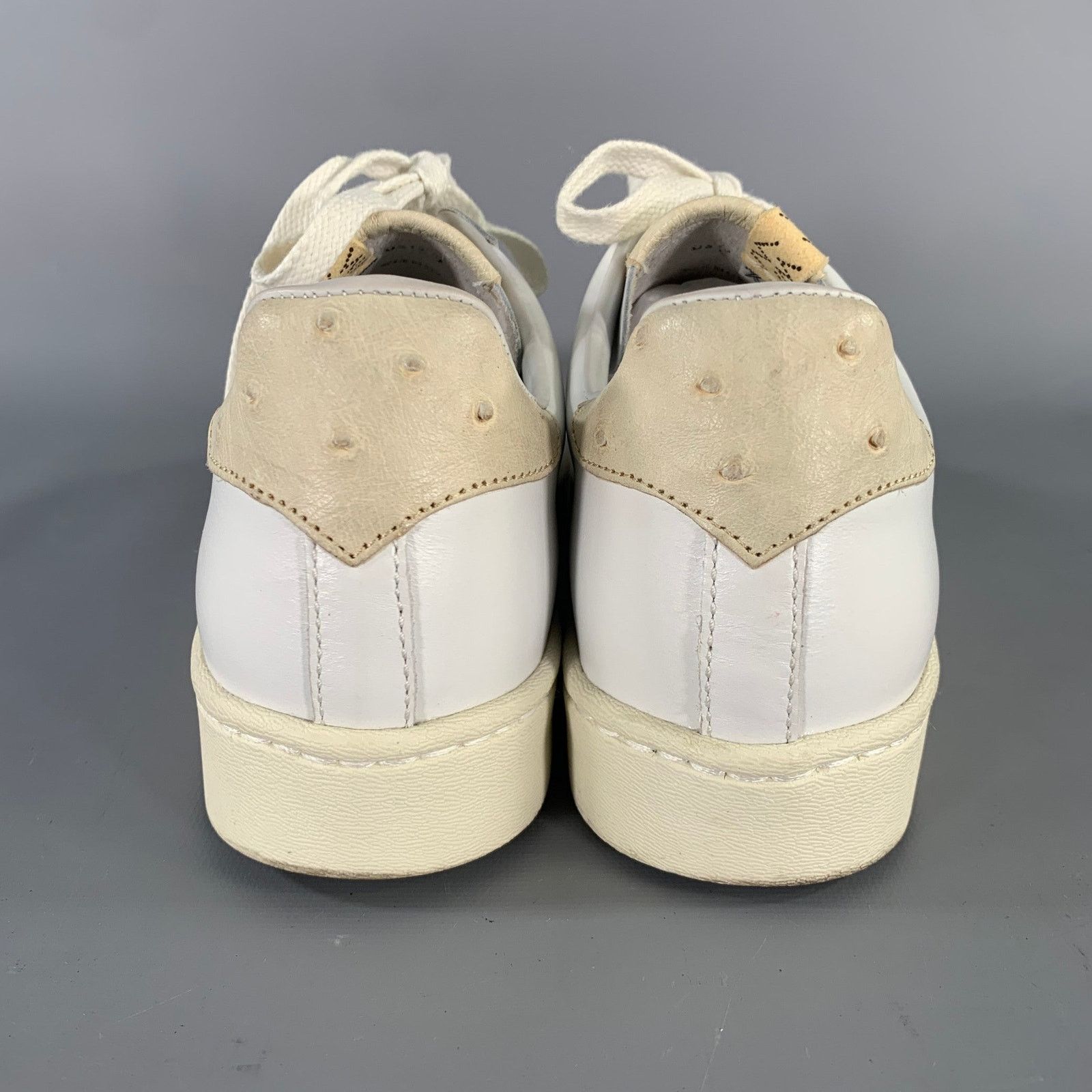 Visvim VISVIM Size 9.5 White Leather Lace Up Sneakers Size US 9.5 / EU 42-43 - 3 Thumbnail