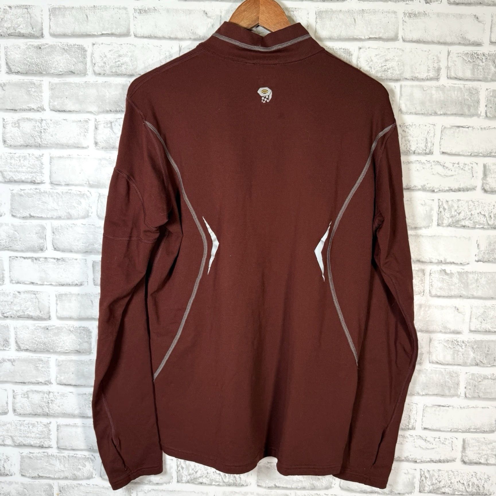 Mountain Hardwear Mountain HardWear Quarter Zip Polyester Blend Pullover Jacket Mens Size L Brown Size US L / EU 52-54 / 3 - 5 Thumbnail
