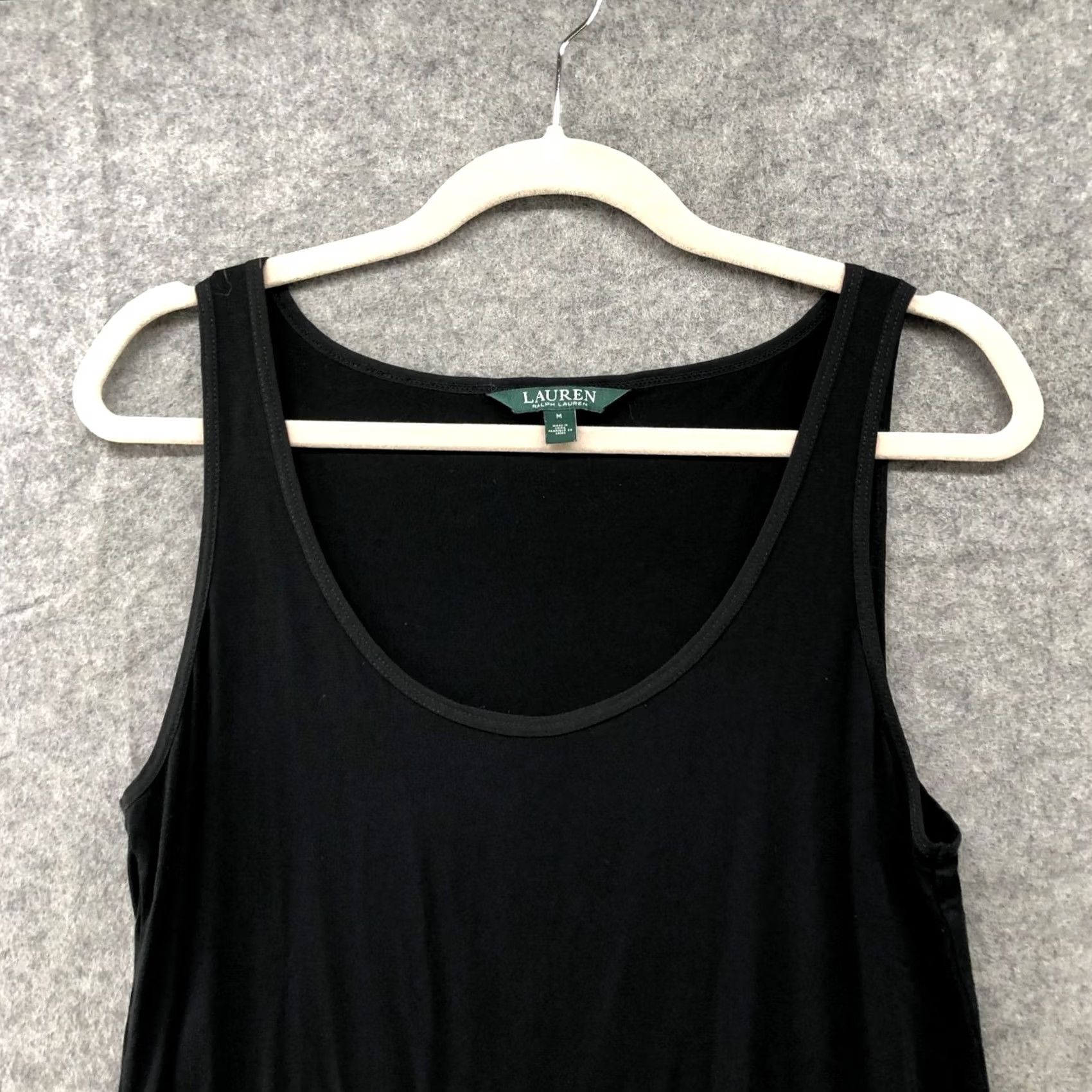 Ralph Lauren Lauren Ralph Lauren Tank Top Womens M Black Jersey Knit Scoop Neck Sleeveless Pullover Size M / US 6-8 / IT 42-44 - 3 Thumbnail