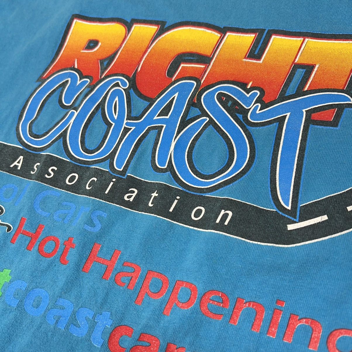 Gildan × Vintage VTG Car Tee Shirt Blue Hot Rod Classic Custom Auto Graphic Size US XL / EU 56 / 4 - 10 Thumbnail