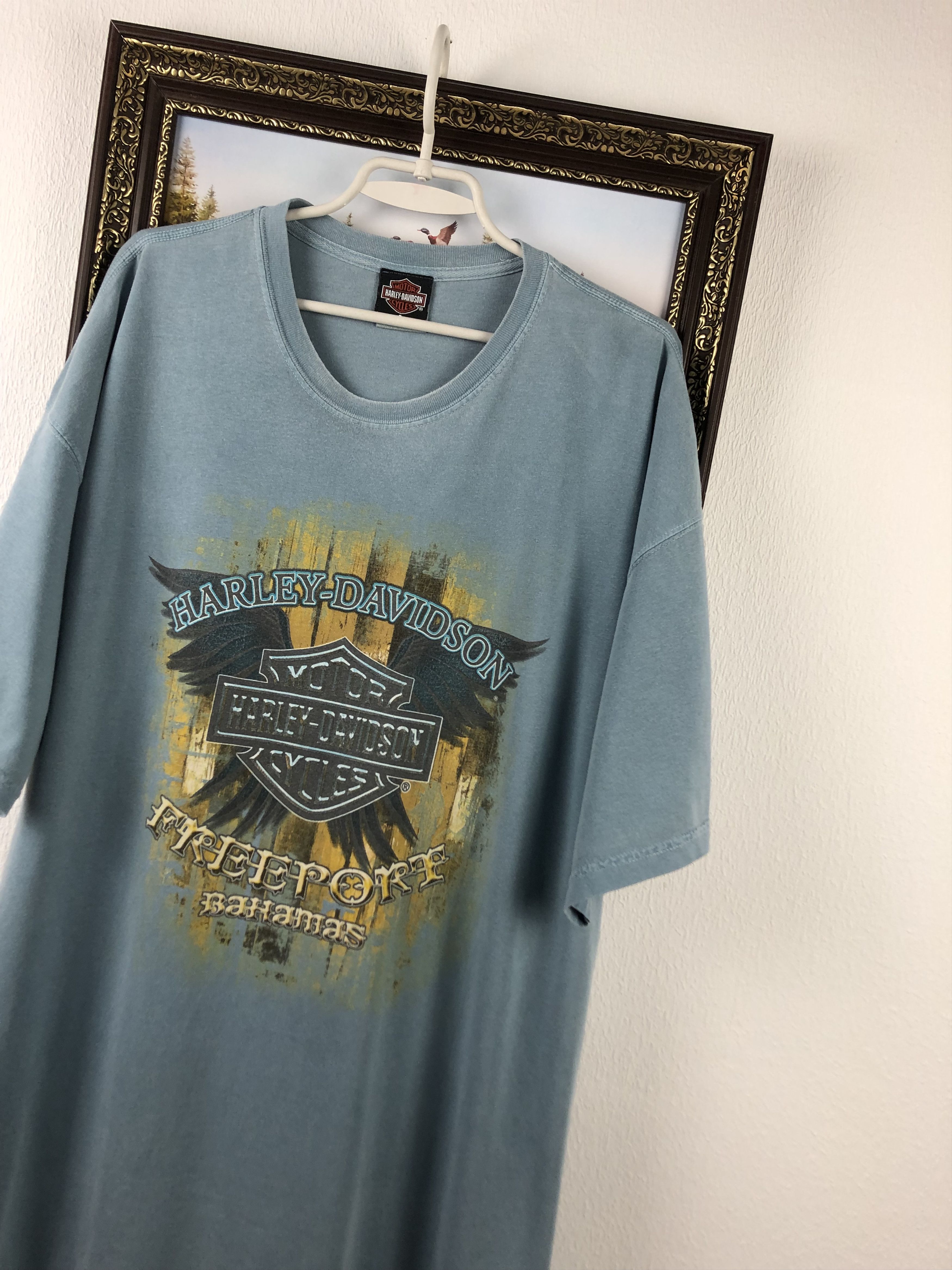 Harley Davidson Vintage Harley Davidson Freeport Bahamas Tee Shirt Over Size US XXL / EU 58 / 5 - 4 Thumbnail