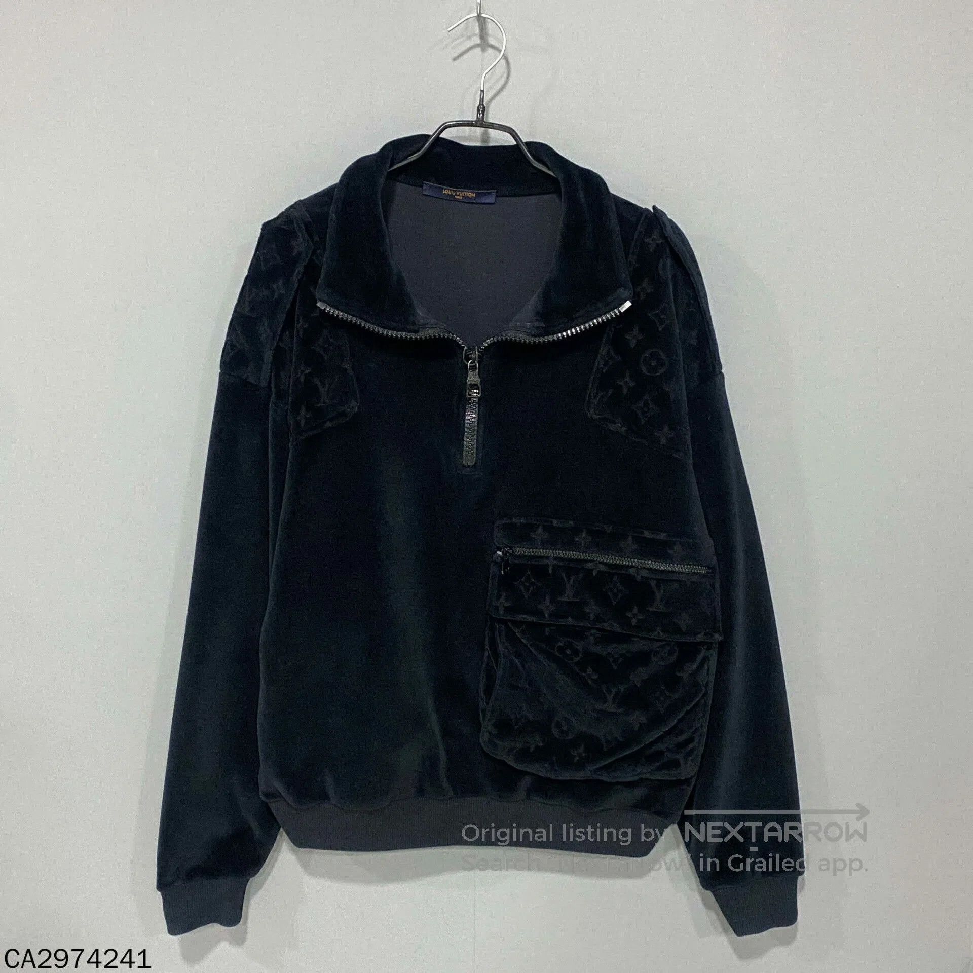 Louis Vuitton Louis Vuitton Velvet Logo Stand Collar Jacket. Size US XS / EU 42 / 0 - 1 Thumbnail