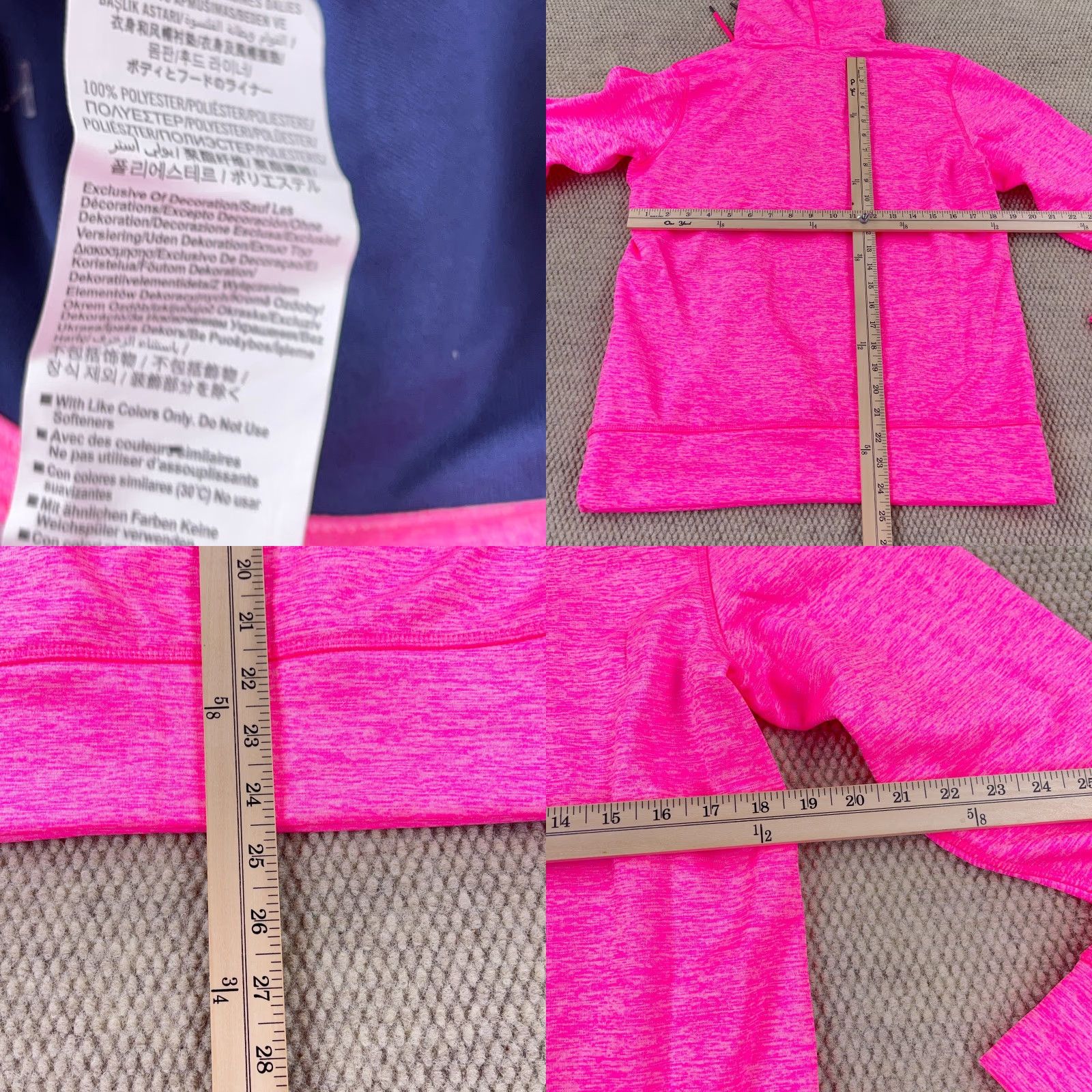 Under Armour Under Armour Hoodie Women M Pink Purple Sweatshirt Pullover Hooded Lightweight Moisture Wicking Pockets Logo Size M / US 6-8 / IT 42-44 - 8 Thumbnail