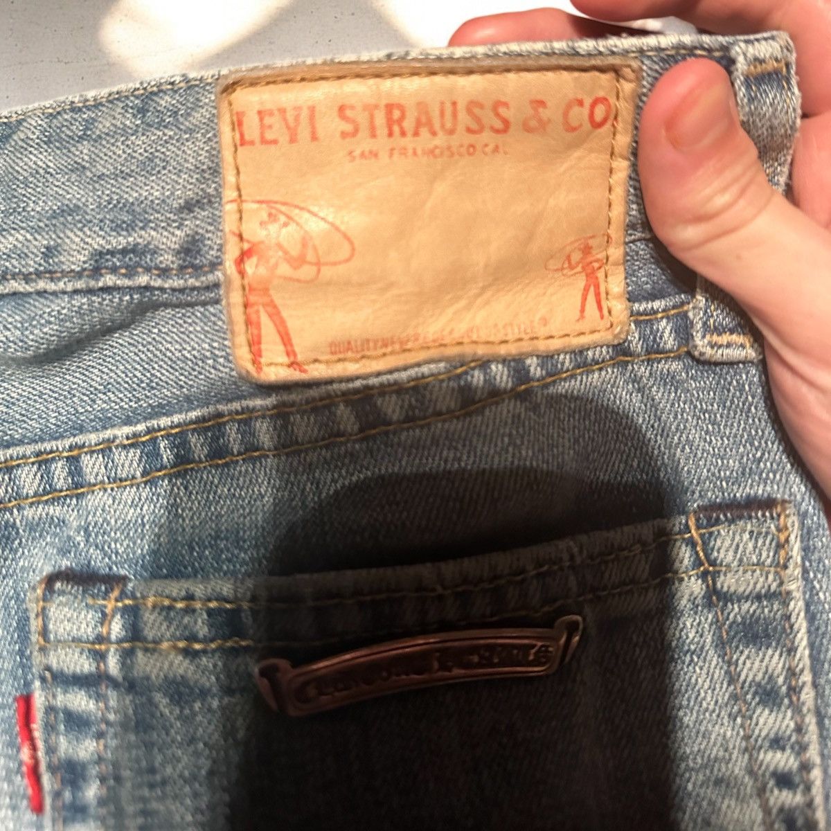 Chrome Hearts Chrome Hearts Vintage Cross Patch Levi Denim Size US 31 - 6 Thumbnail