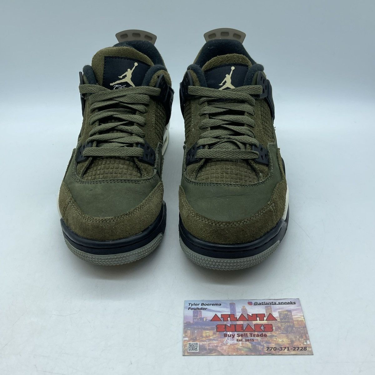 Jordan Brand Air Jordan 4 olive Size US 7 / EU 40 - 2 Thumbnail