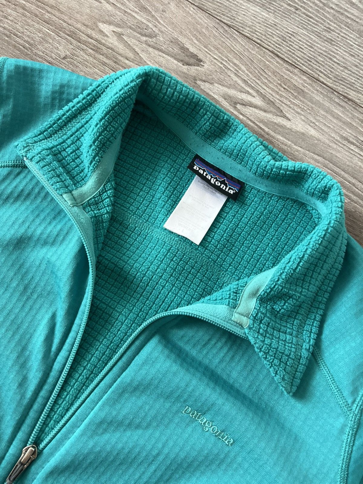 Patagonia Patagonia Polartec Gorpcore Knit Logo USA Fleece Zip Sweater Size L / US 10 / IT 46 - 11 Thumbnail