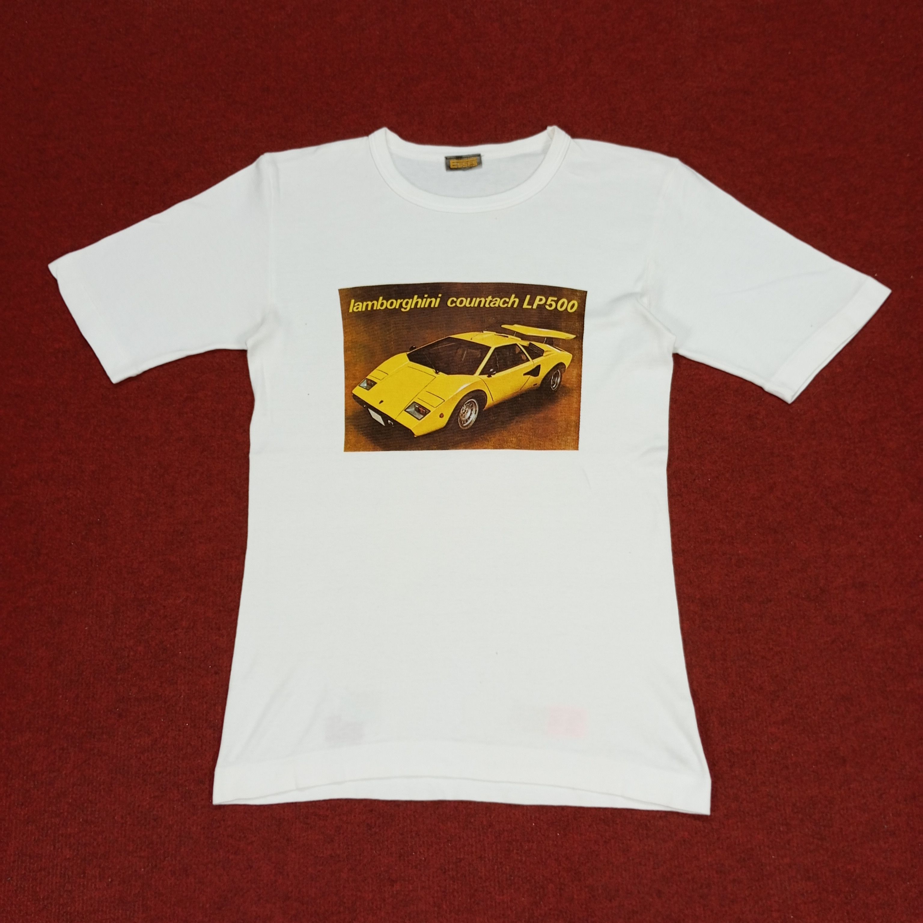 Lamborghini × Vintage Lamborghini Countach LP500 Vintage Tshirt Size XS / US 0-2 / IT 36-38 - 1 Thumbnail