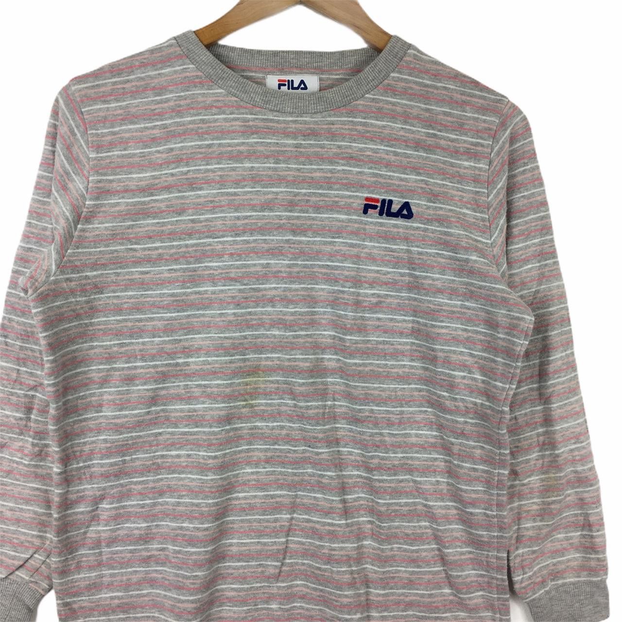 Fila Vintage FILA ITALIA Gray Crewneck Sweater Sweatshirt Size US M / EU 48-50 / 2 - 2 Thumbnail