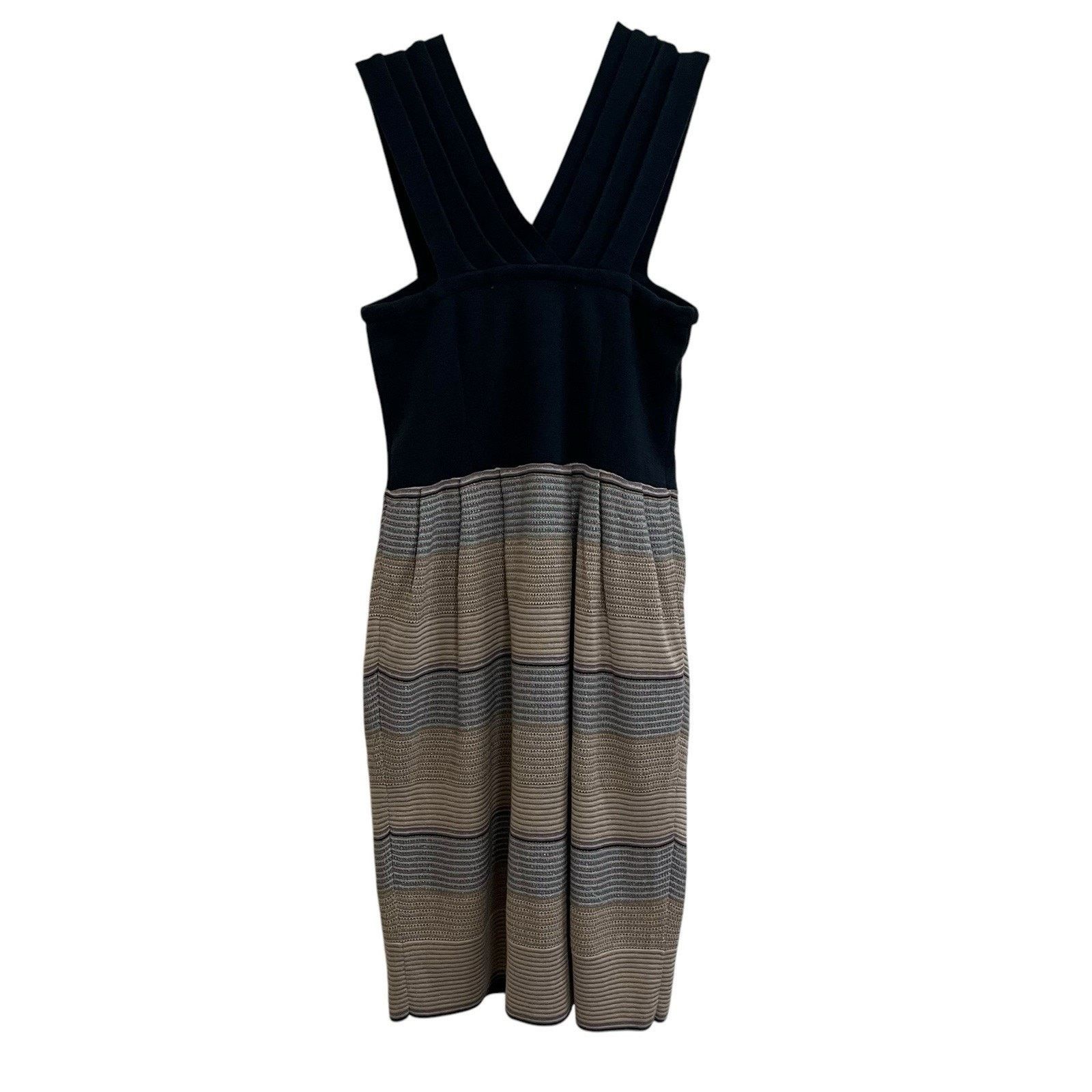 Anthropologie Knitted & Knotted | Halter Wool Blend Metallic Sweater Dress Size XS / US 0-2 / IT 36-38 - 6 Thumbnail