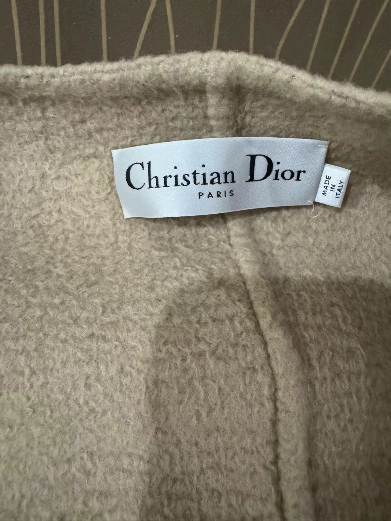 Dior DIOR 24 Ripple Sand Camel Hair Overcoat Worn Once Size XS / US 0-2 / IT 36-38 - 4 Thumbnail