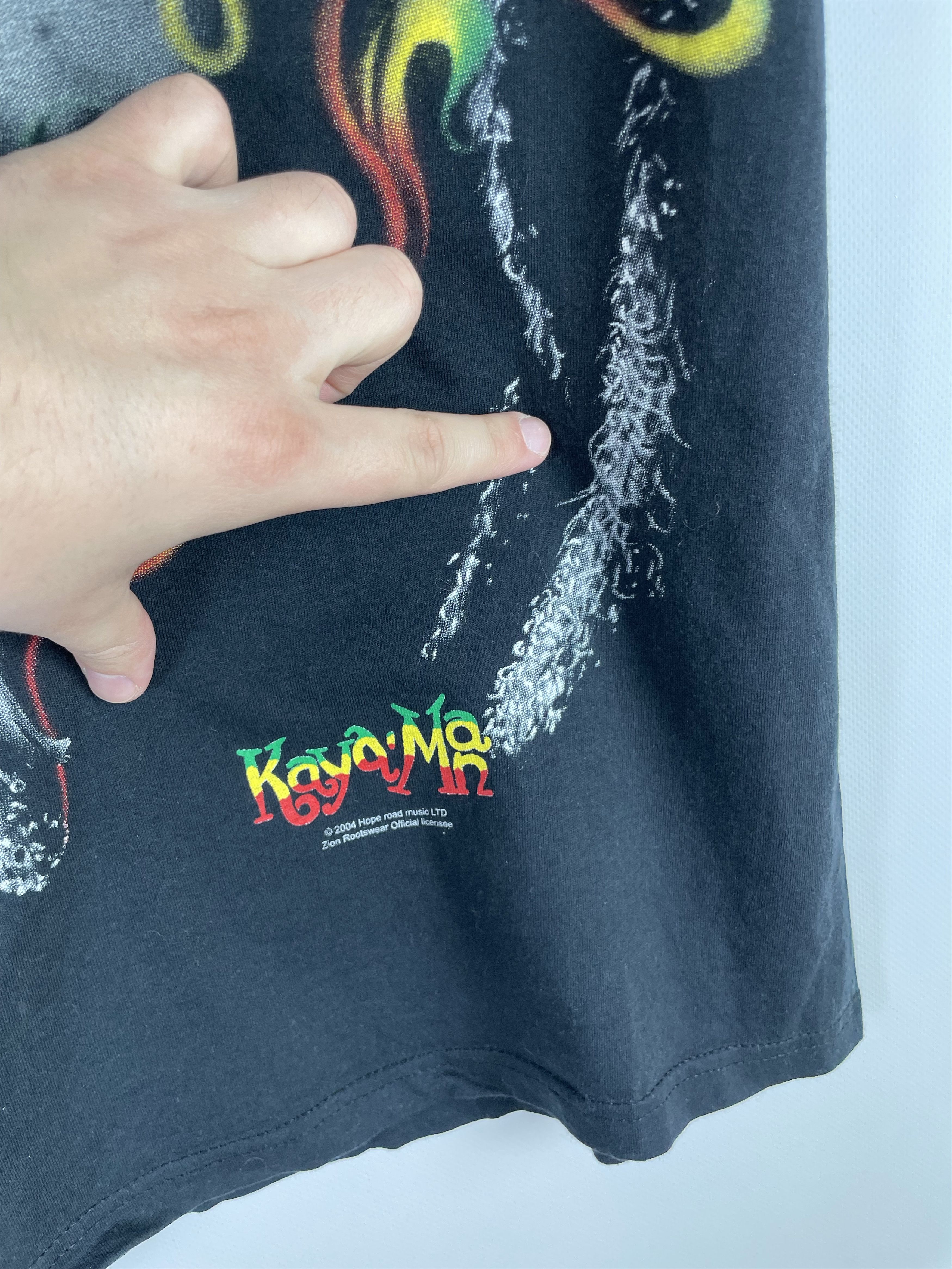 Band Tees Vintage Y2K Bob Marley Face Weed Rasta Tee Streetwear 90s Size US L / EU 52-54 / 3 - 4 Thumbnail