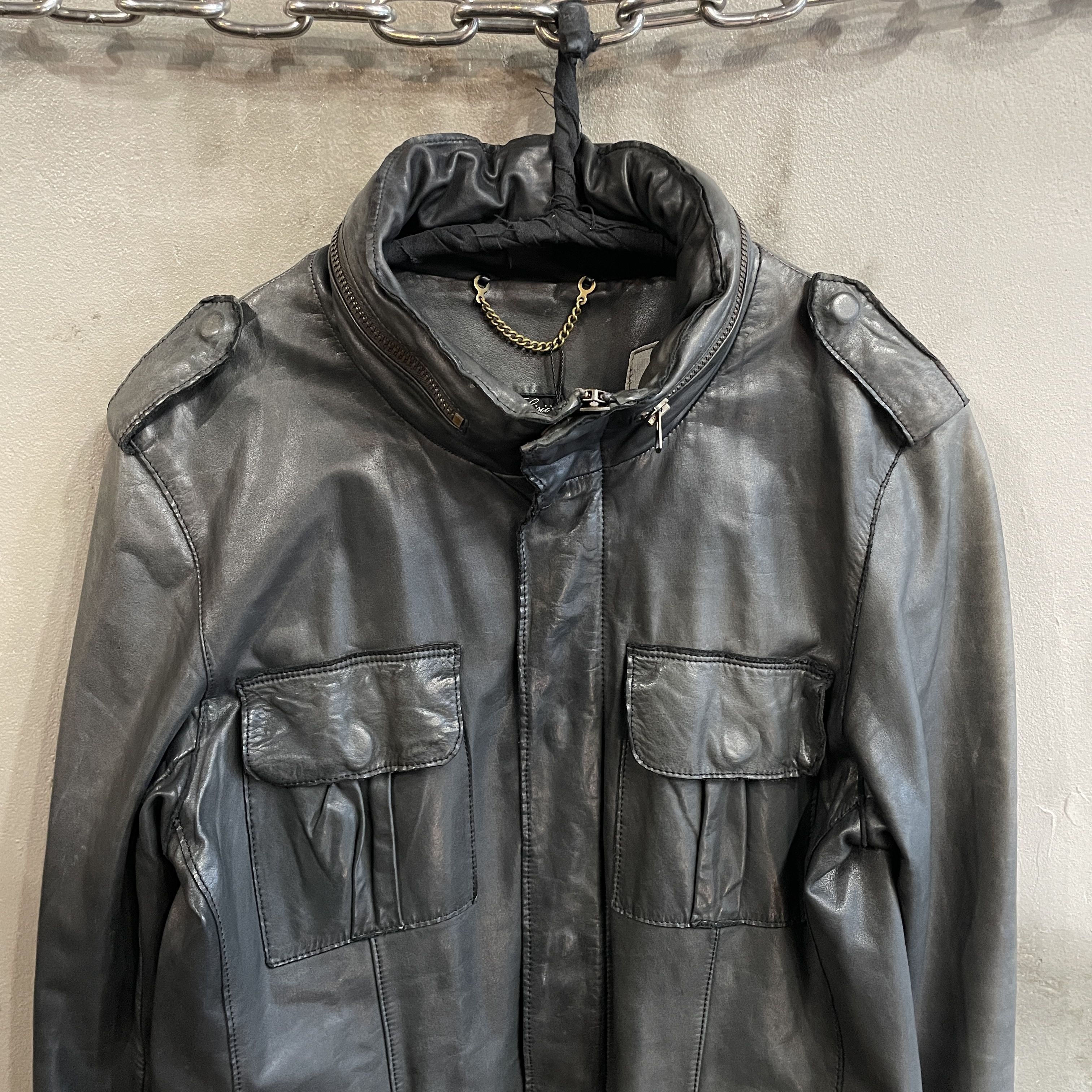 Japanese Brand SISII Washable Cowhide Leather M-65 Jacket Size US M / EU 48-50 / 2 - 3 Thumbnail