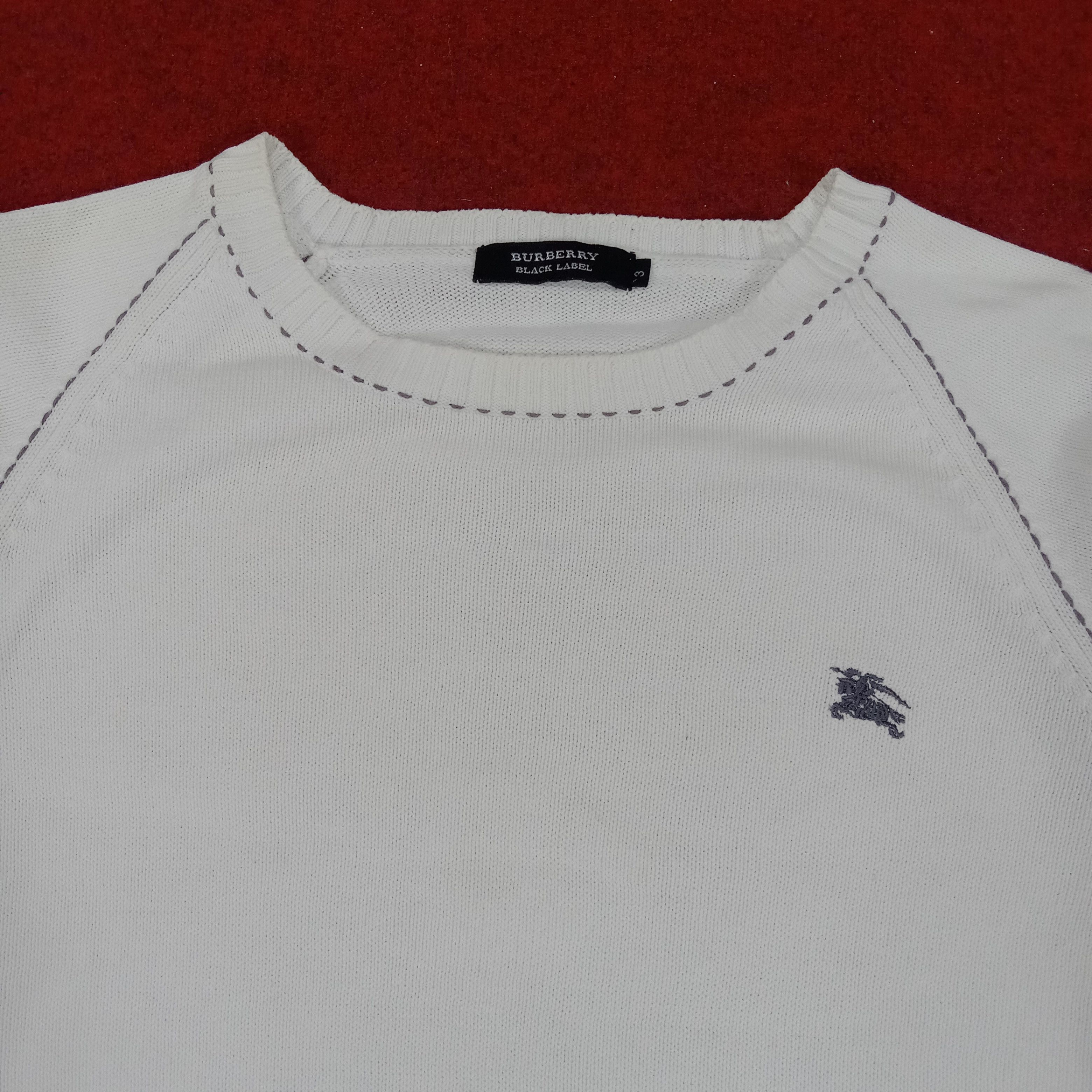Burberry × Vintage Burberry Black Label Plain Knitwear Style Sweatshirt Size US S / EU 44-46 / 1 - 2 Thumbnail