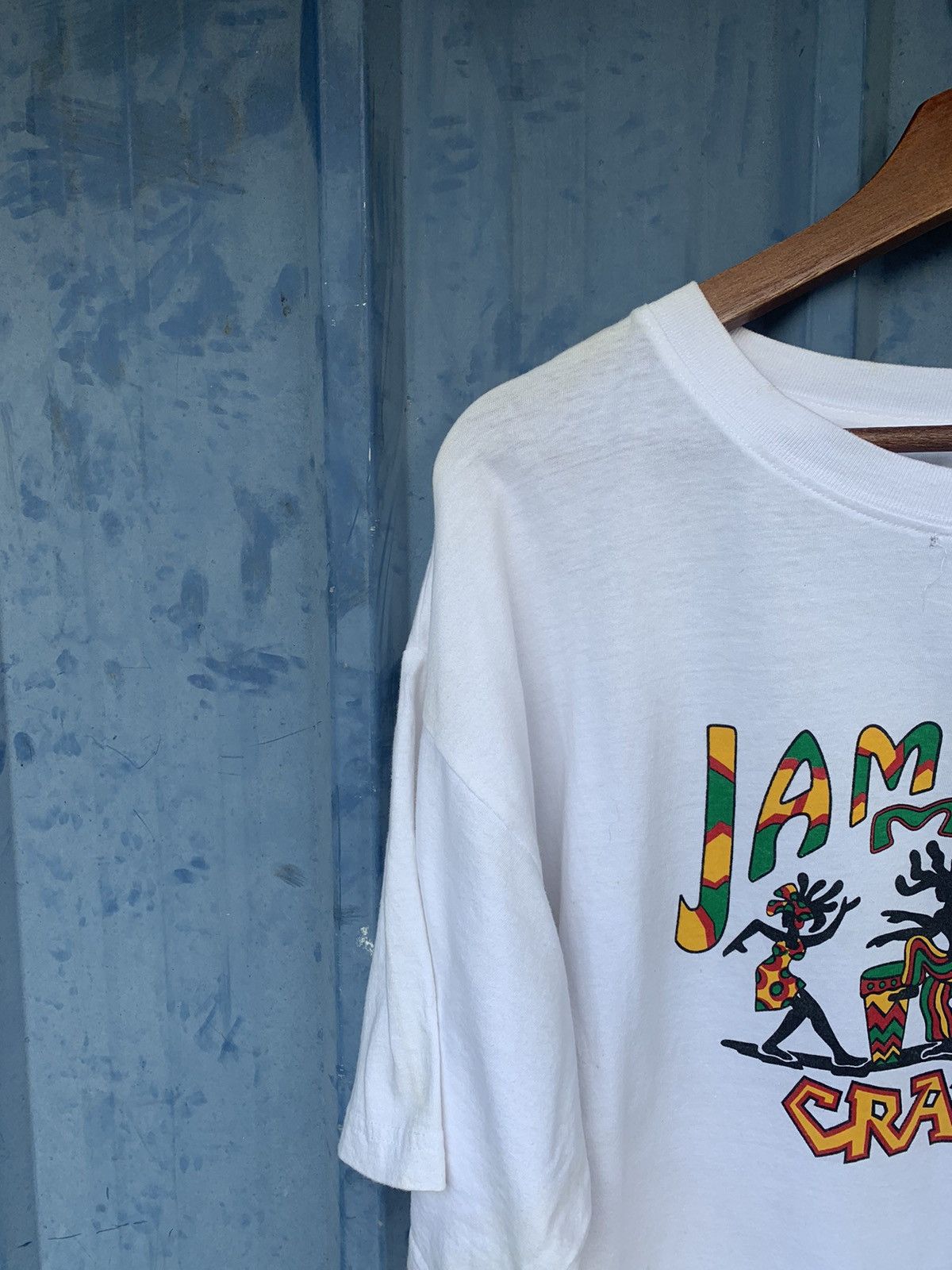 Vintage Vintage Jamaica Crazy Reggae Tee Size US XL / EU 56 / 4 - 7 Thumbnail
