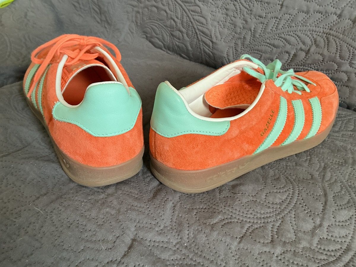 Adidas Adidas Gazelle Orange / Clear Mint (Turquoise) — New Size US 7 / IT 37 - 4 Thumbnail