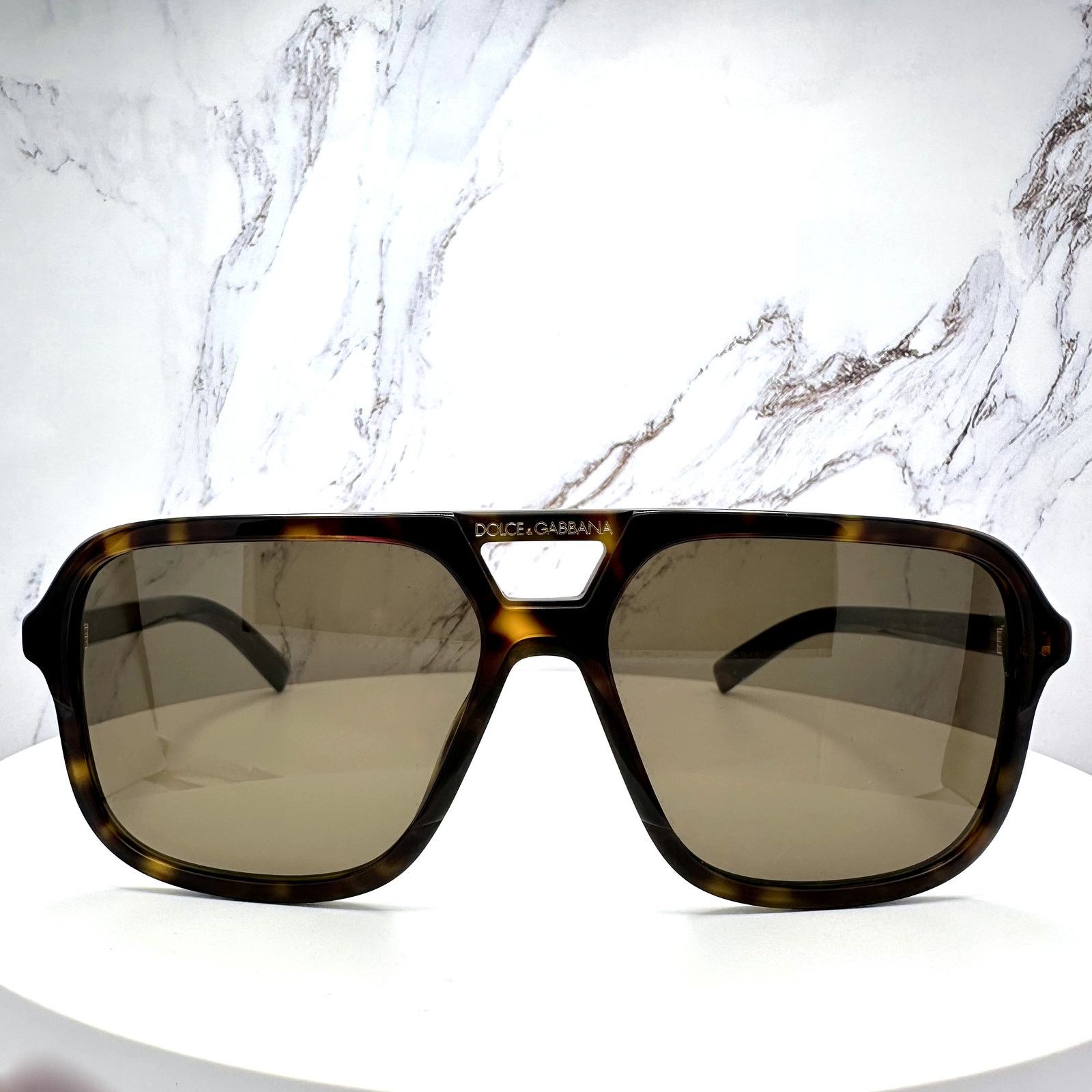 Dolce & Gabbana New Dolce & Gabbana Sunglasses Brown Aviator Pilot Gold Size ONE SIZE - 2 Thumbnail