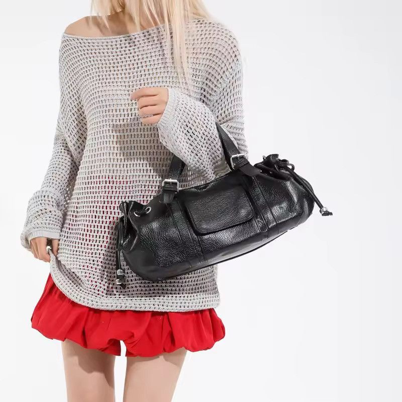 Other Streetwear PU Leather Retro Vintage Style Shoulder Bag Y2k Size ONE SIZE - 4 Thumbnail