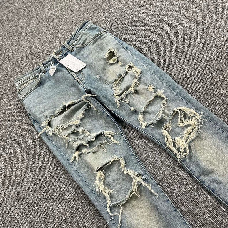 Saint Laurent Paris Saint Laurent Paris size os D05 Ripped and worn jeans 2505 Size US 30 / EU 46 - 2 Thumbnail