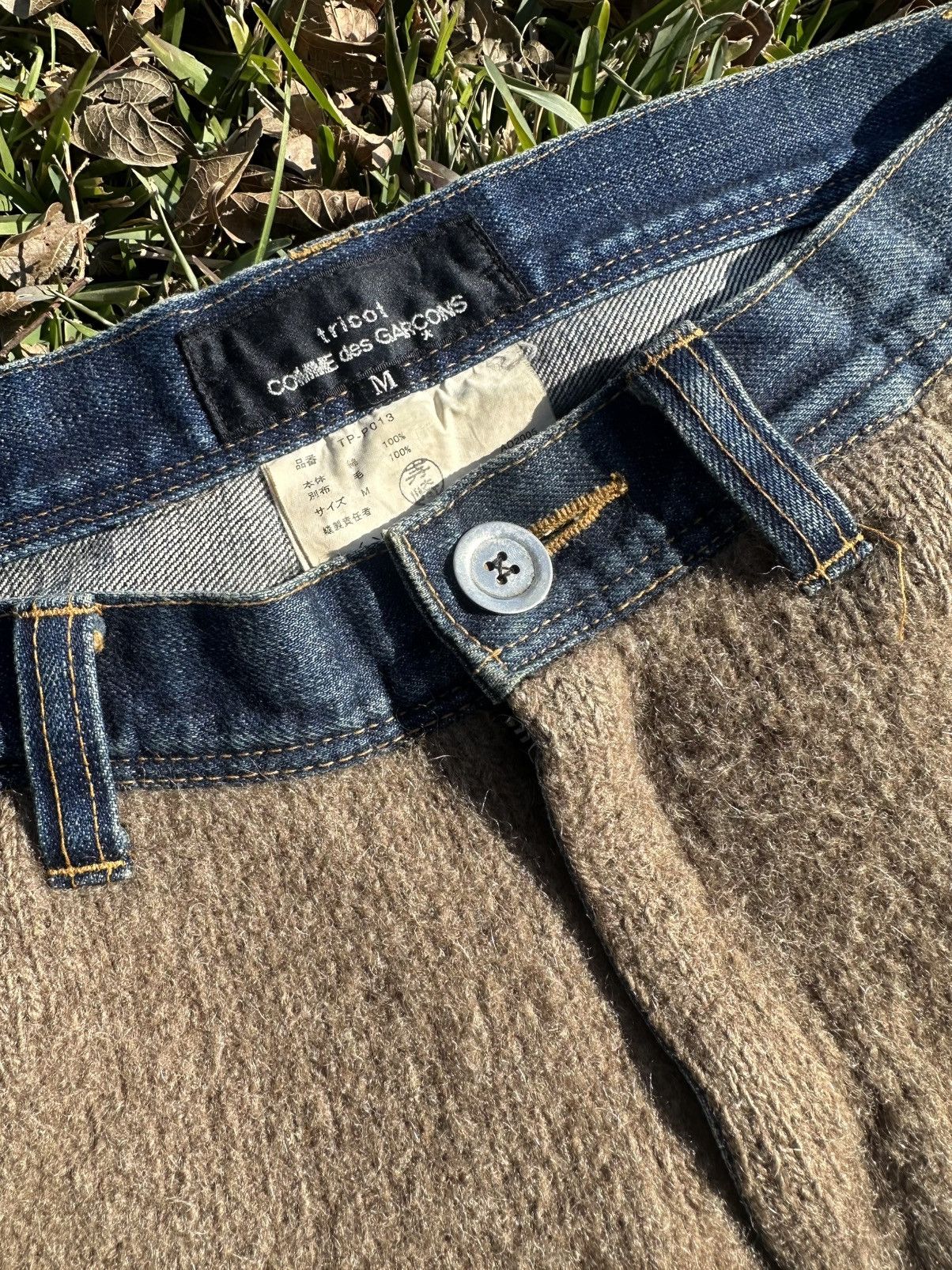 Comme des Garcons Tricot CDG Wool Denim Shorts Size US 31 - 5 Thumbnail