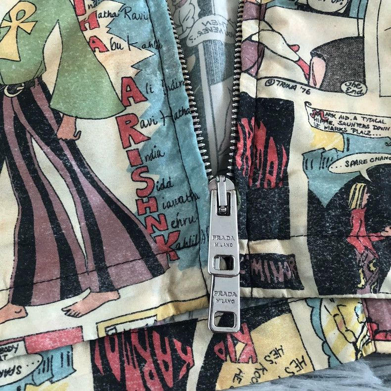 Prada Prada Size 44 Comic jacket two-dimensional windbreaker 2501 Size US S / EU 44-46 / 1 - 5 Thumbnail