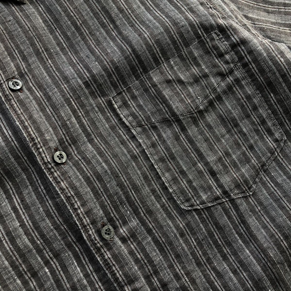 Bally × Vintage Bally Vintage Linen Button Ups Striped Shirt Grey Size US L / EU 52-54 / 3 - 5 Thumbnail