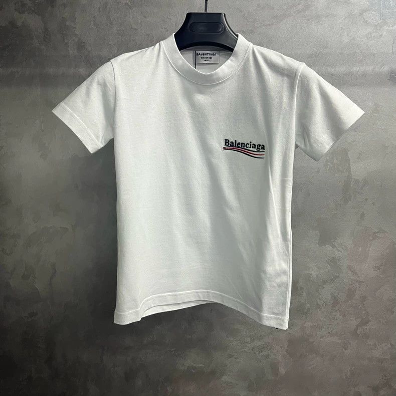 Balenciaga Balenciaga White Logo Print Short Sleeve T-Shirt Size US XS / EU 42 / 0 - 1 Thumbnail