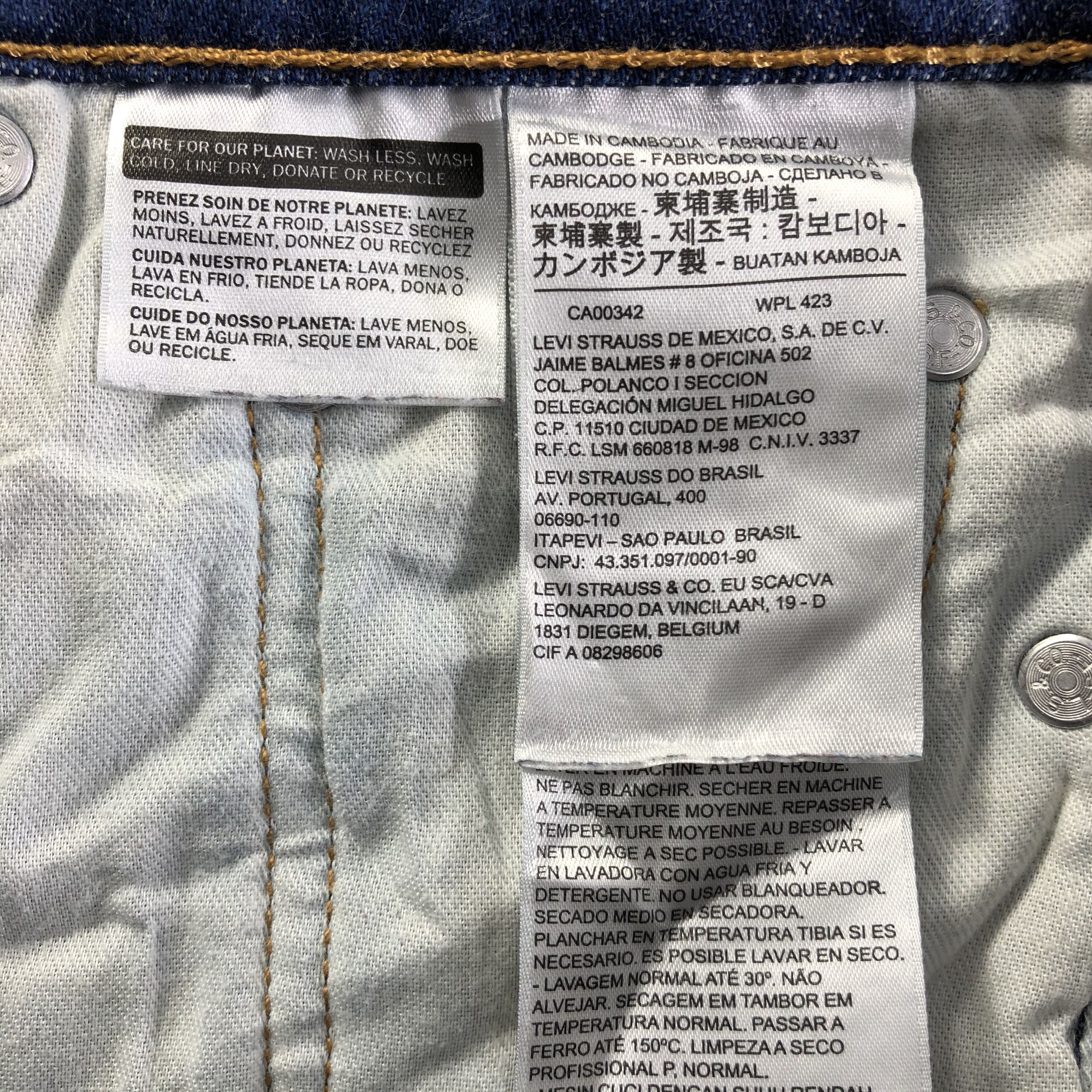 Levi's × Vintage Vintage Blue Wash Levis 511 Jeans-J4456 Size 29" - 9 Thumbnail