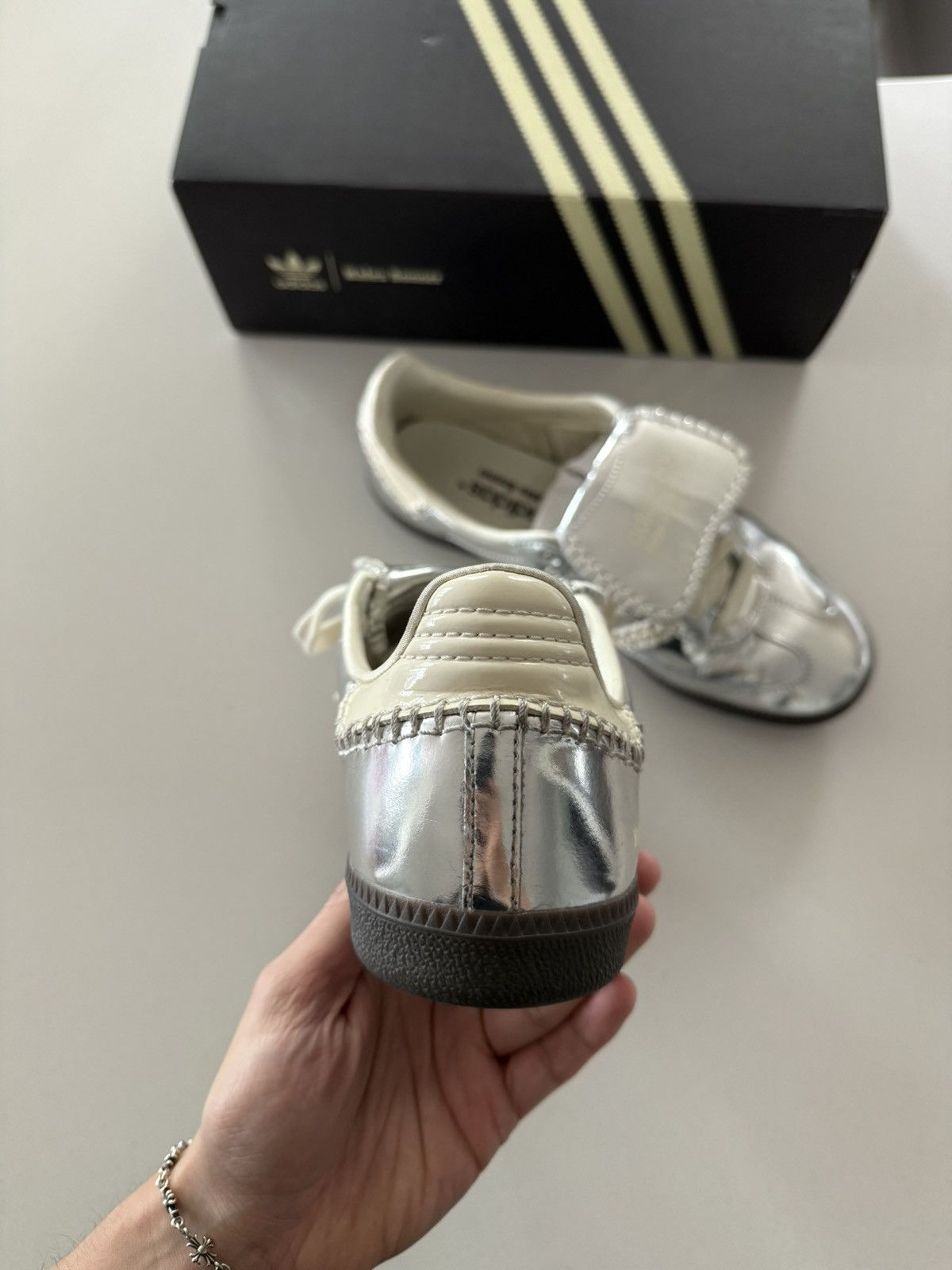Adidas × Wales Bonner Wales Bonner ‘Silver Metallic’ Adidas Samba Size US 8 / EU 41 - 2 Thumbnail