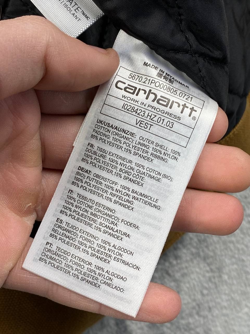 Carhartt Carhartt WIP Classic Vest Men Size S Brown Size US S / EU 44-46 / 1 - 8 Thumbnail