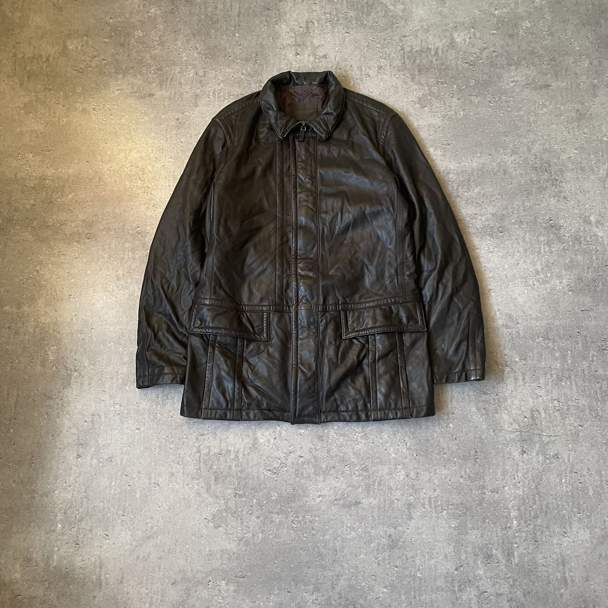 Bally × Vintage Vintage Leather/Lamb Skin Coat Jacket Size US XL / EU 56 / 4 - 1 Thumbnail